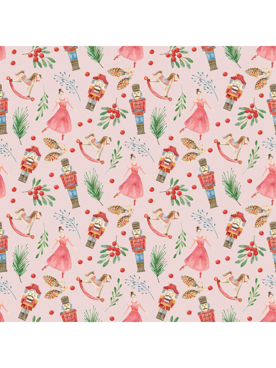 Упаковочная бумага Золотая сказка для новогодних подарков в рулоне набор 3 штуки - фото 8