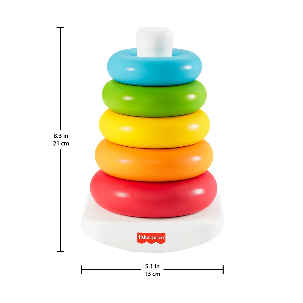 Игрушка Fisher Price пирамидка Складывай и толкай - фото 4