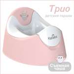 Горшок детский KidWick Трио розовый/белый