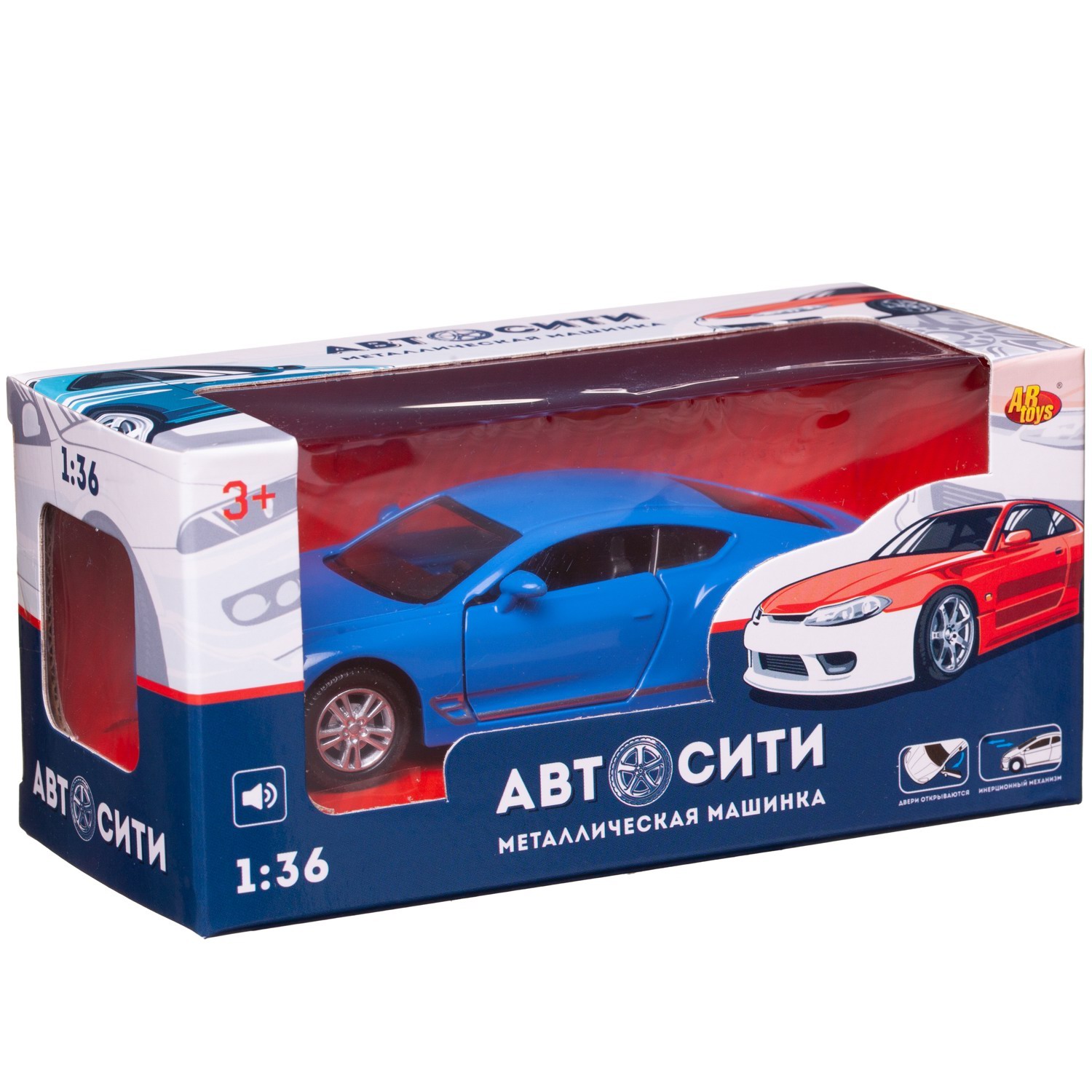 Автомобиль Abtoys АвтоСити 1:36 C-00523/синий - фото 3