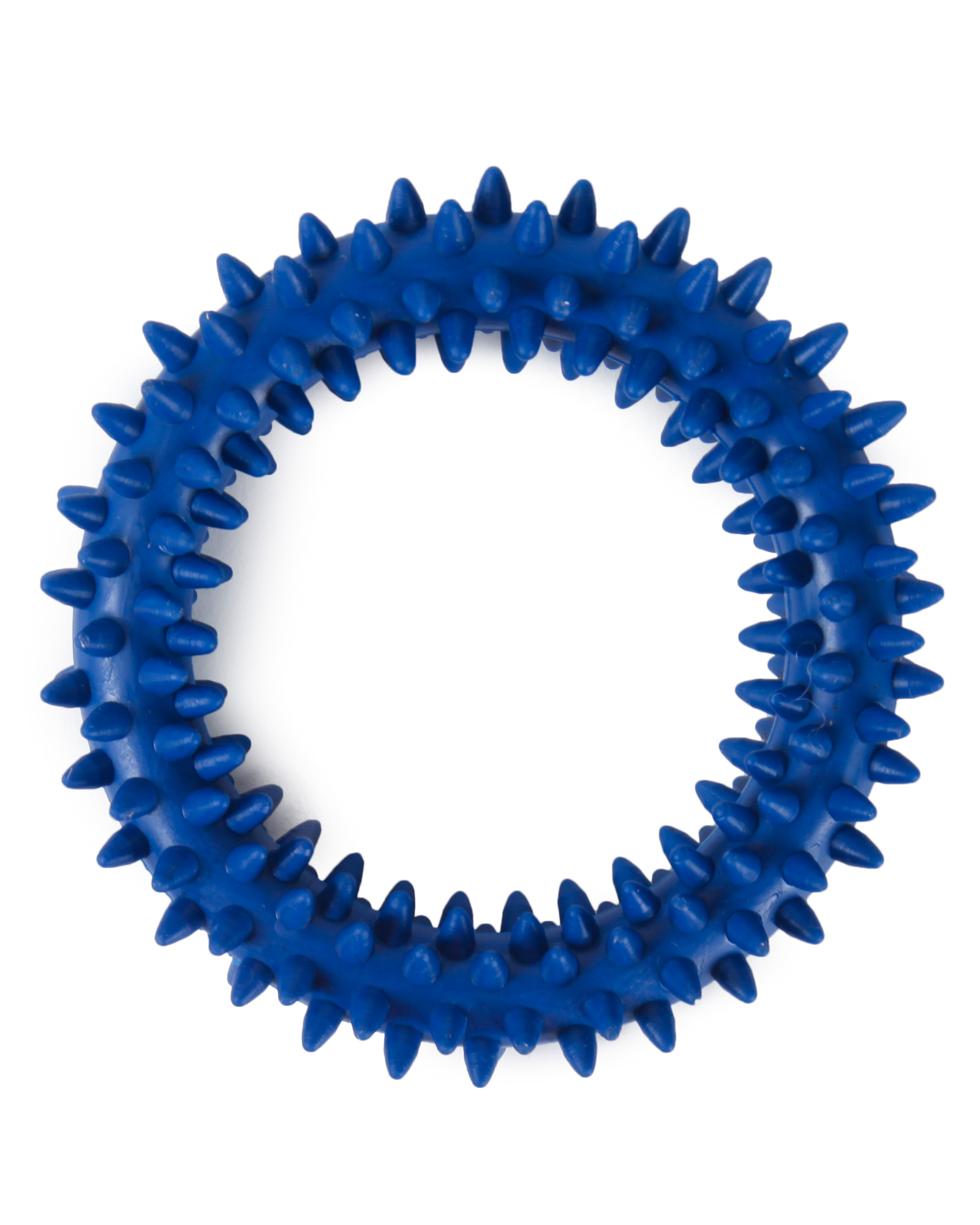 Игрушка для собак Barbaks Кольцо с зубчиками Синее 9см - фото 1