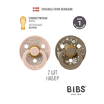 Пустышка BIBS латекс анатомическая от 0 мес. 2 шт.