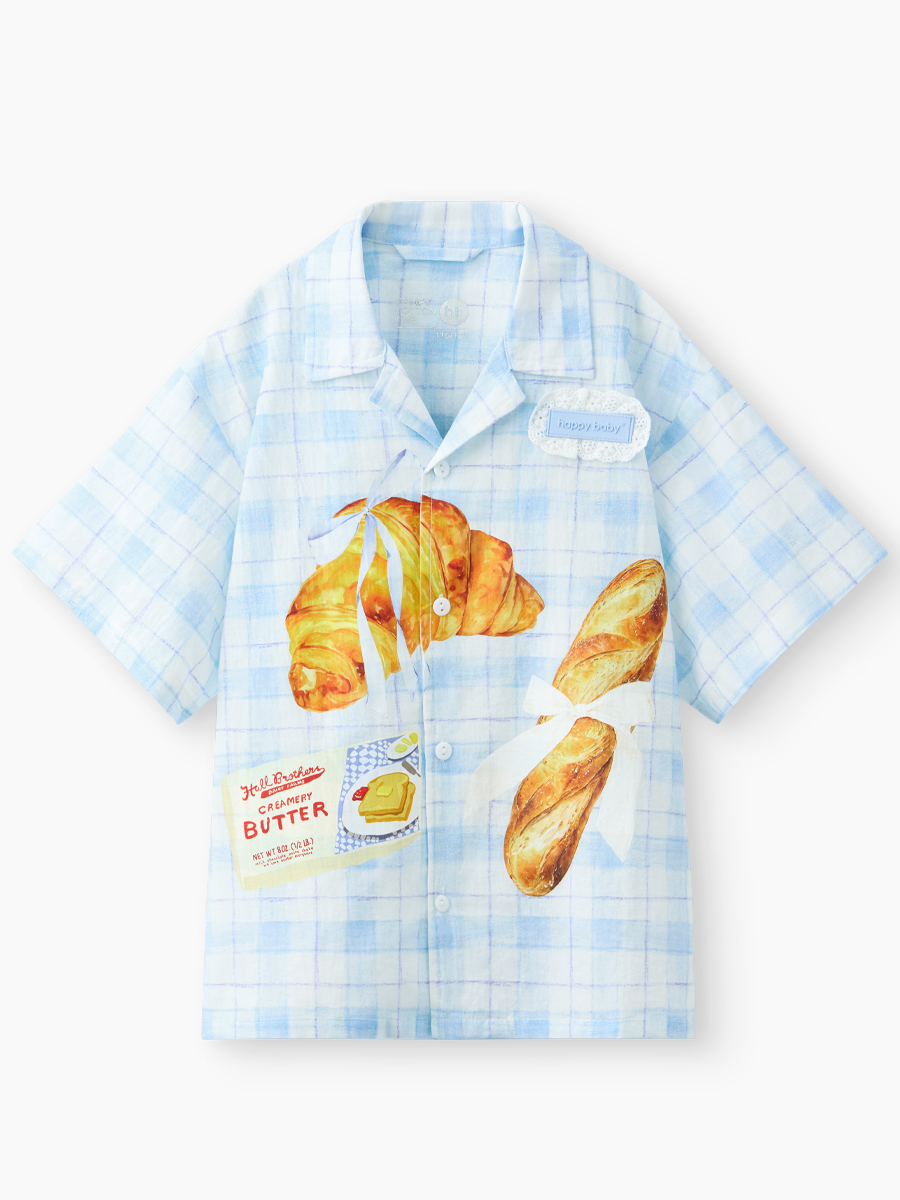 Рубашка Happy Baby 88664_white-blue - фото 1