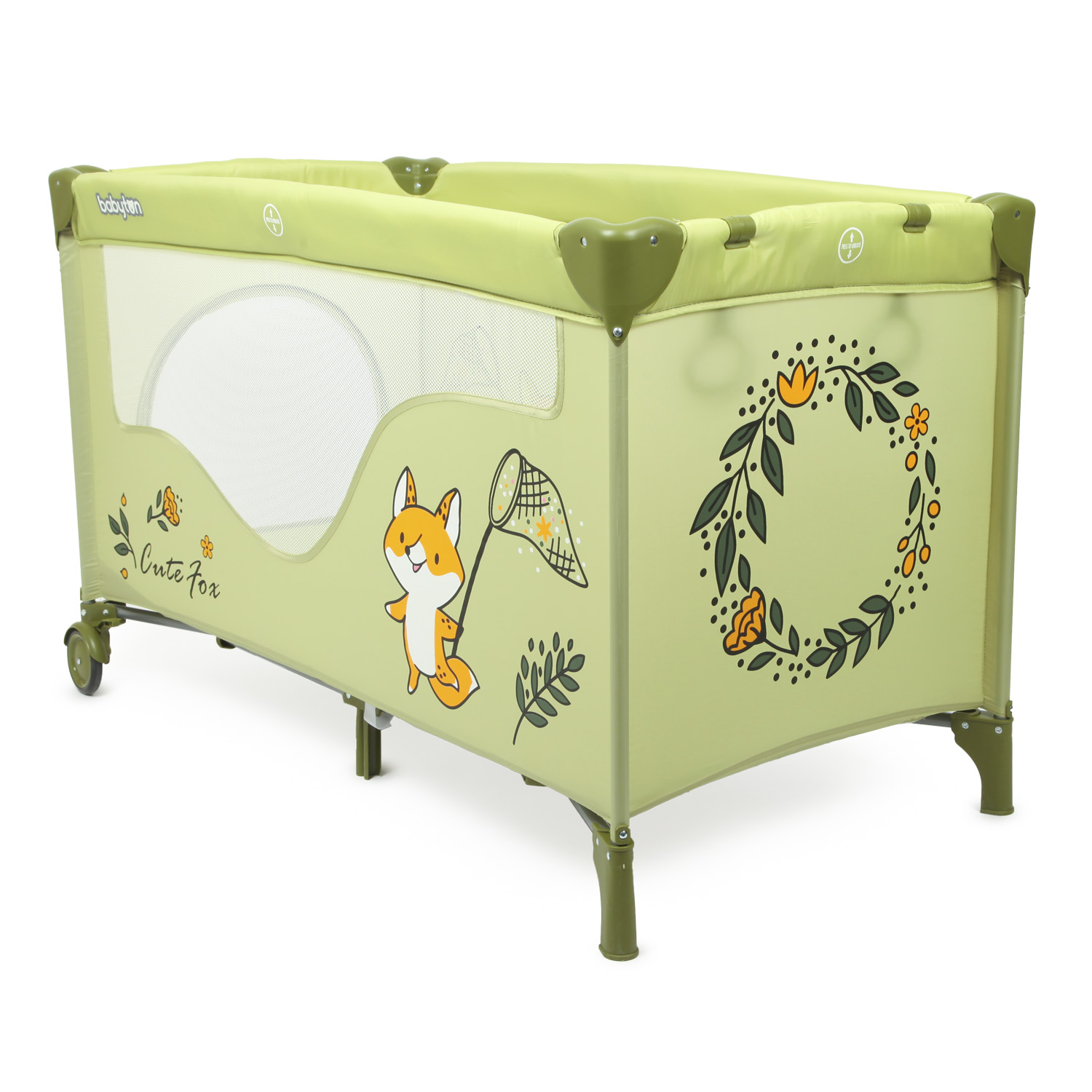 Манеж Babyton Play box Green P612 - фото 6