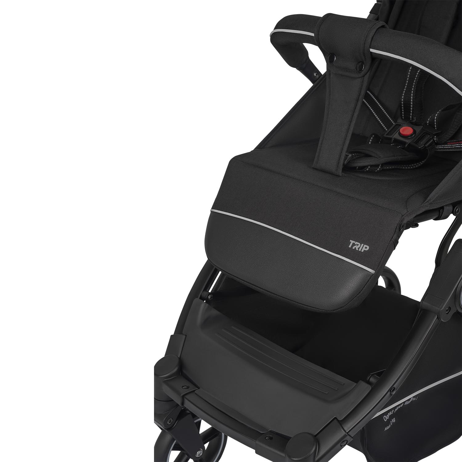 Коляска прогулочная Indigo Trip для путешествий черный - фото 25