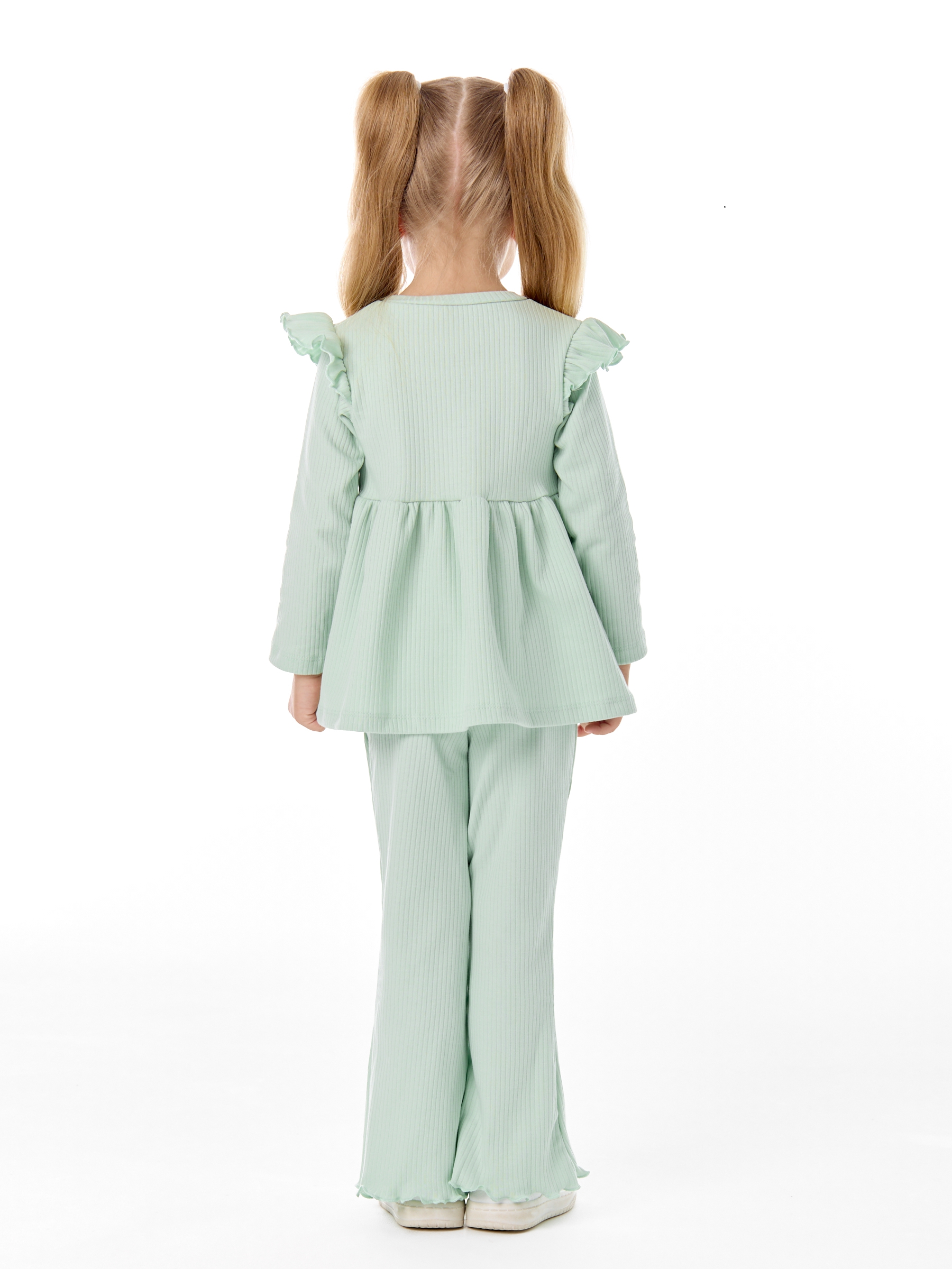 Лонгслив и брюки LEVAKIDS костюм_ласточка_нефрит - фото 4