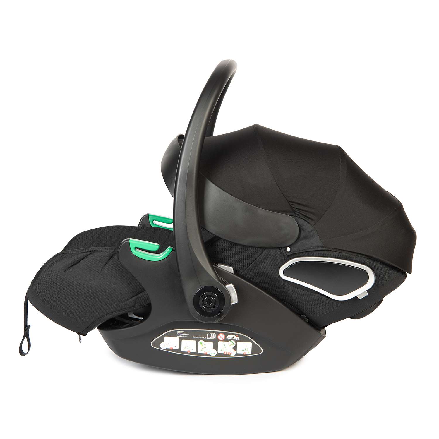 Автокресло Olsson B-Safe Black 0+/1 (0-18 кг) черный - фото 13