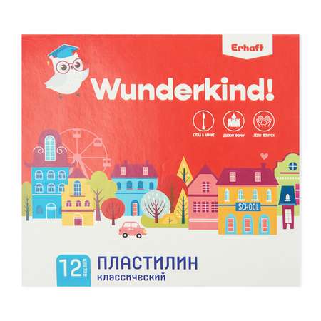 Пластилин Erhaft 12 цв.