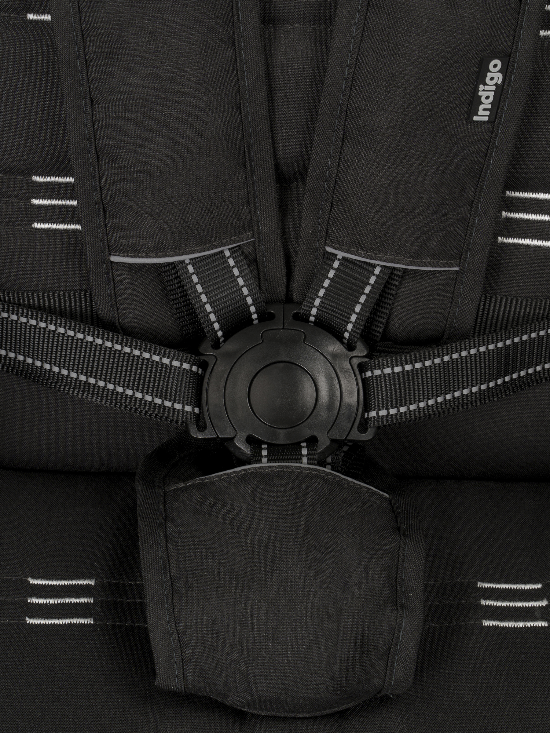 Коляска прогулочная Indigo Mega черный - фото 22