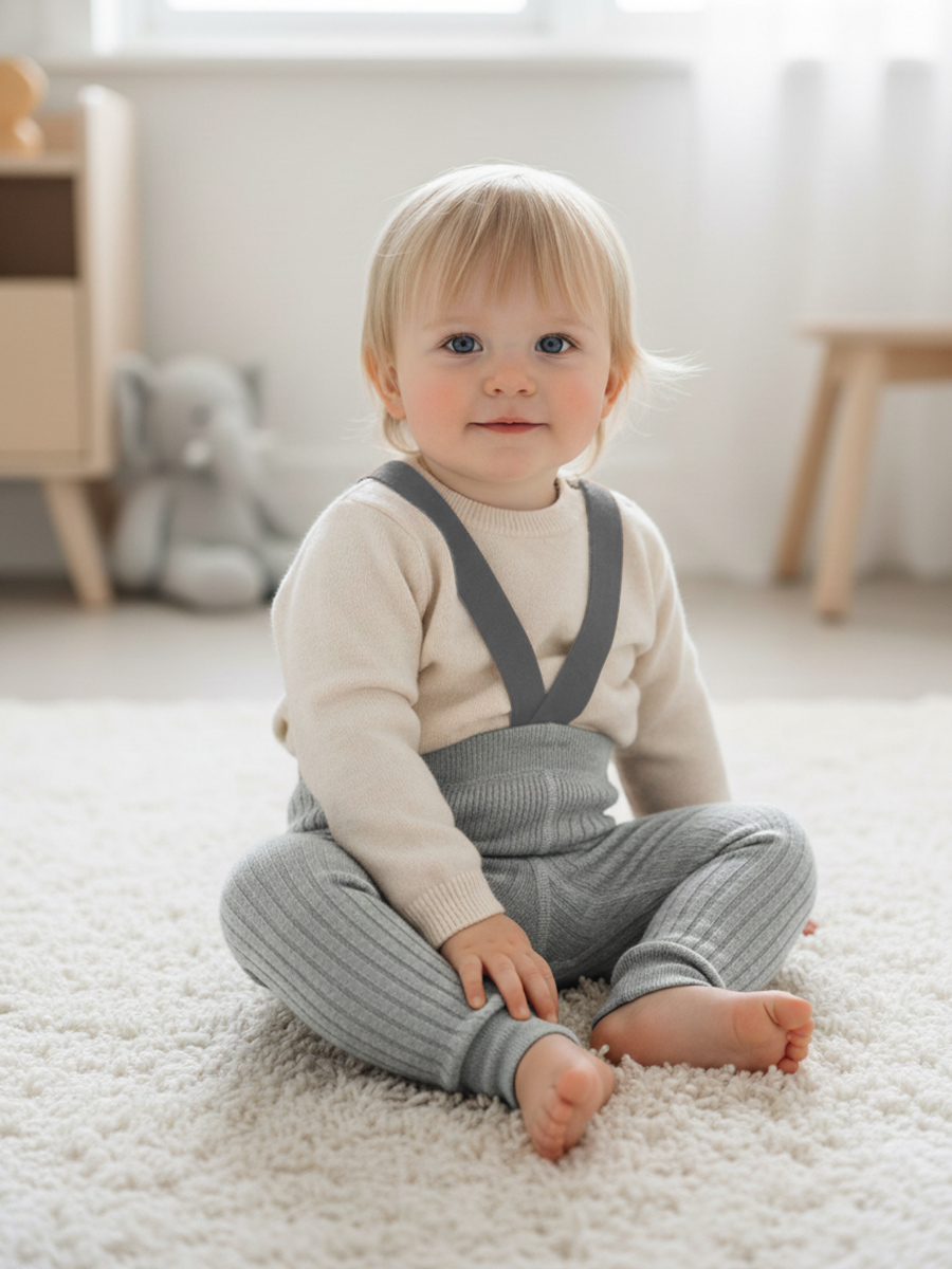 Штанишки Соль и Перец sp149серый меланж - фото 1