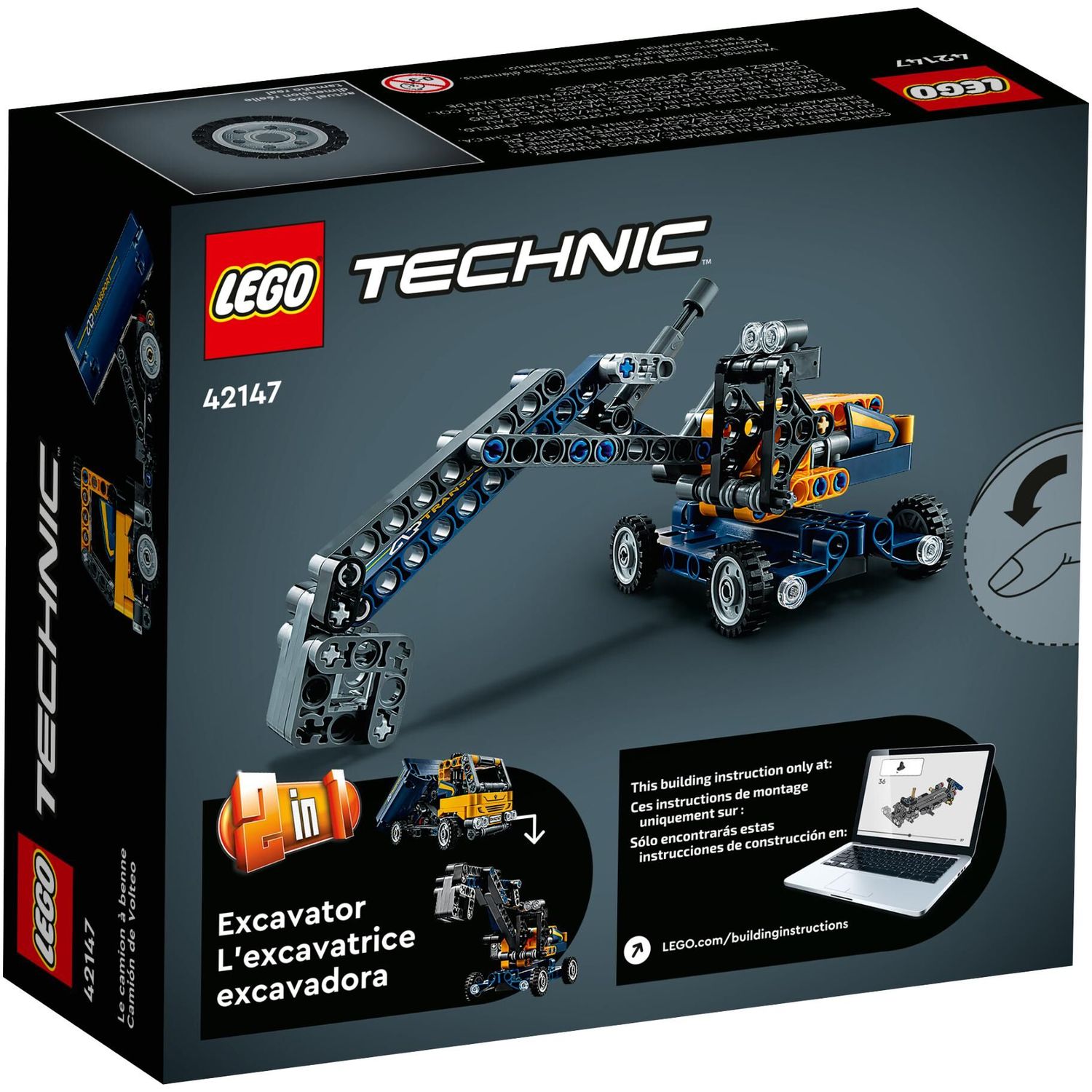 Конструктор LEGO Technic Самосвал Техник блочный - фото 6
