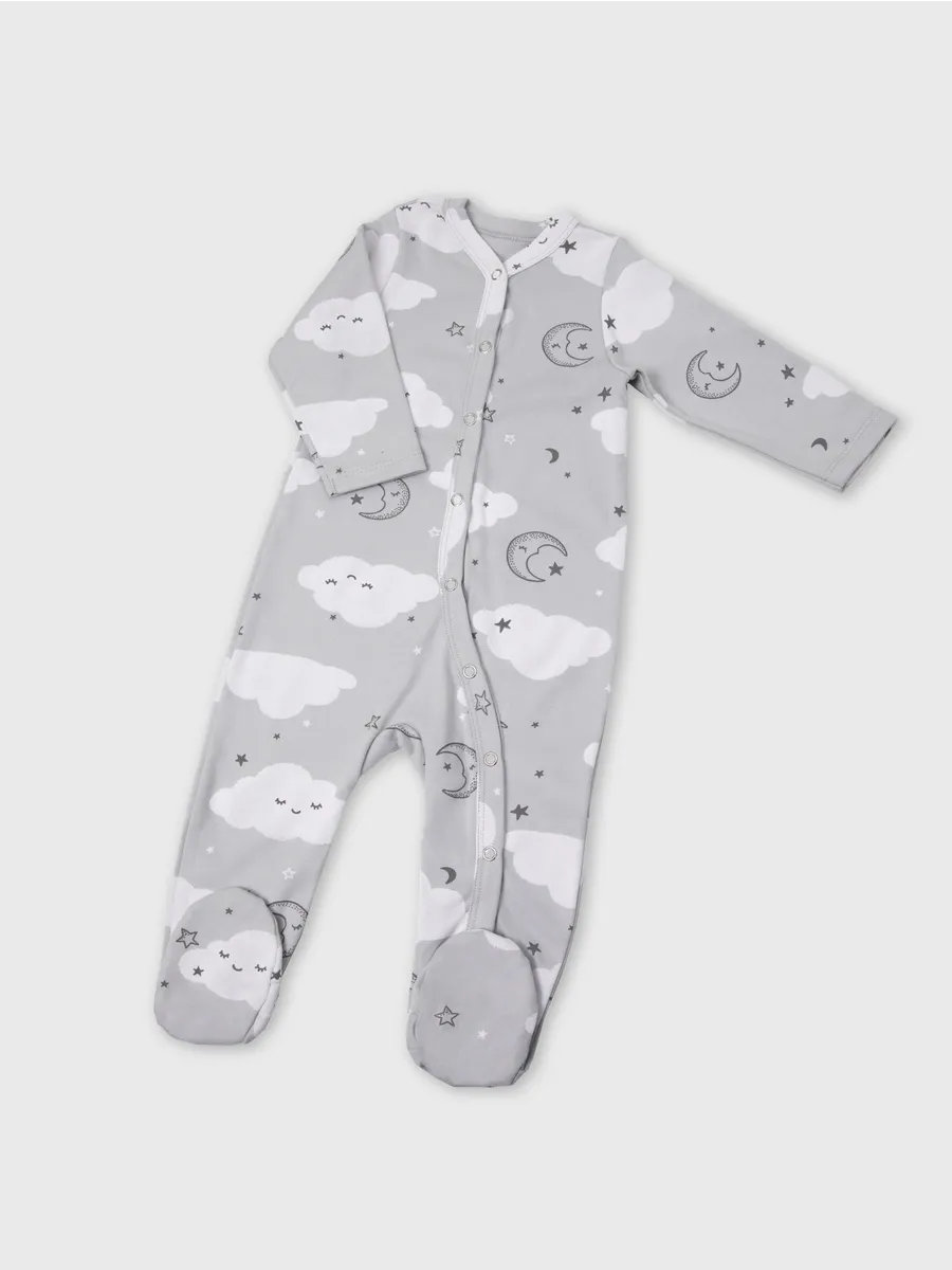 Комбинезон 2 шт Mark Formelle (Марк Формэль) 14005-1-2/звездные коалы на белом +облака на сером - фото 13