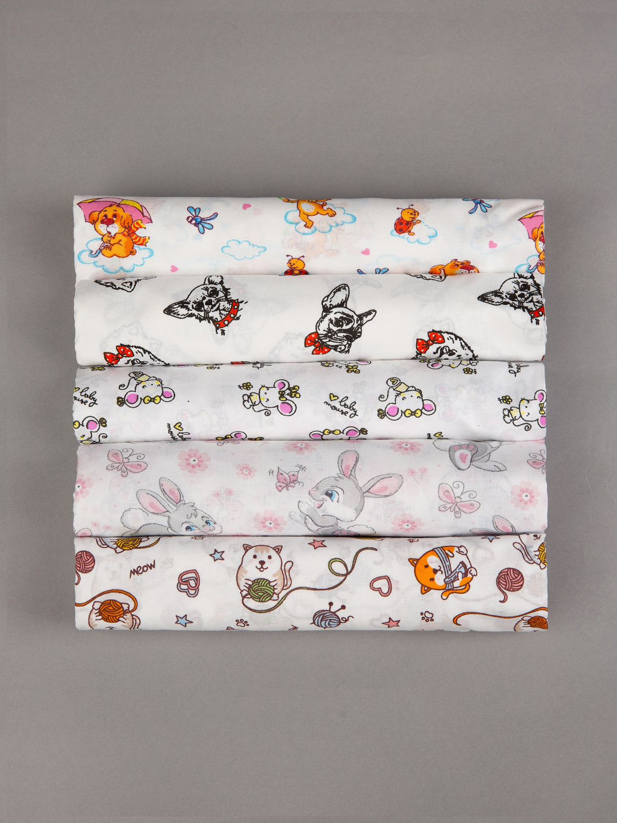 Пелёнка Чудо-Чадо Ассорти ситец 90х120 см 5 шт. - фото 17