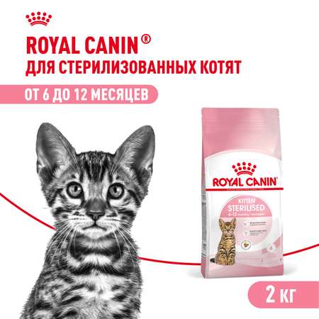 Корм сухой для котят ROYAL CANIN Sterilised 2кг стерилизованных
