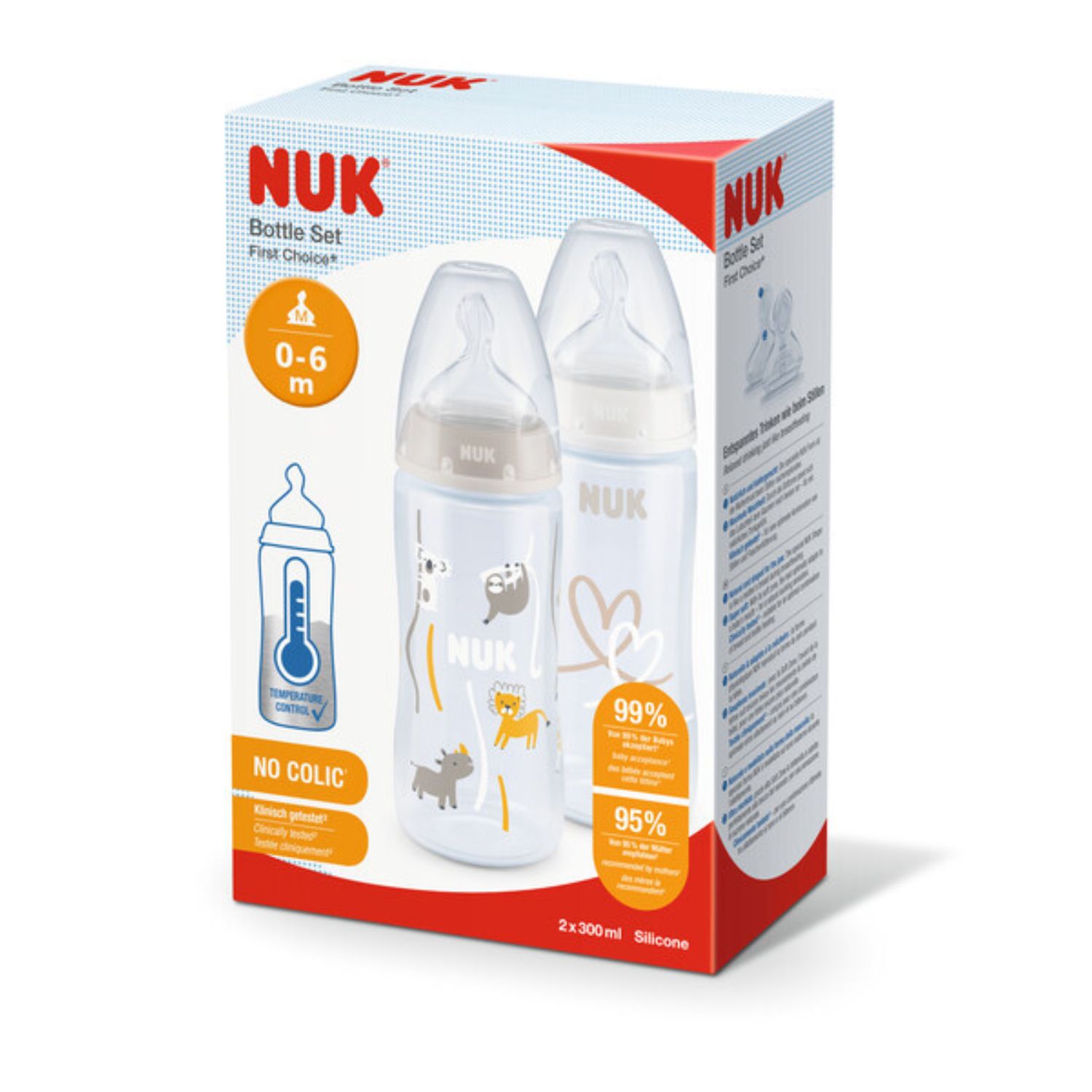 Бутылочка Nuk 300 мл 2 шт. - фото 2
