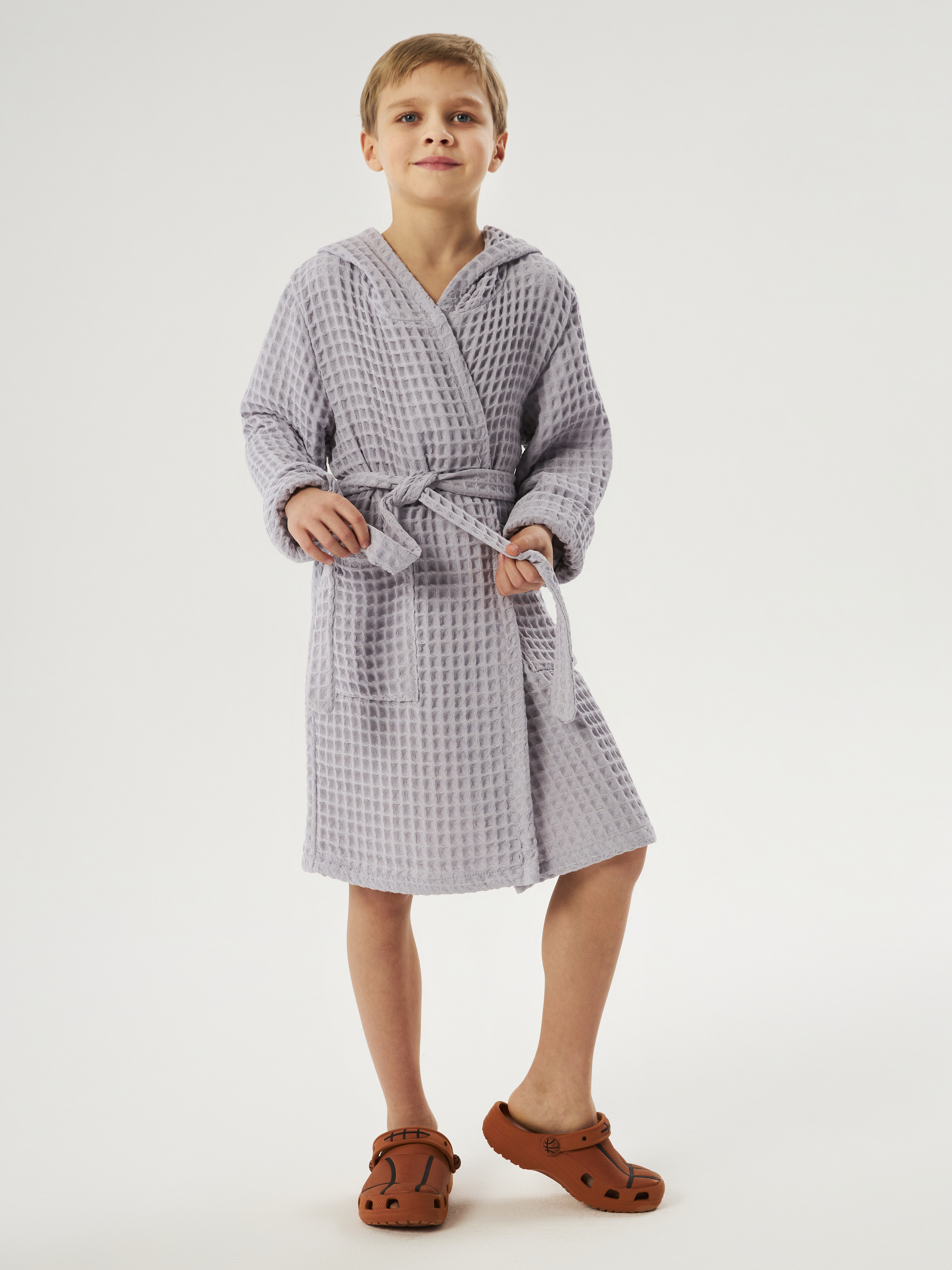 Халат Осьминожка 826-11/серый - фото 6