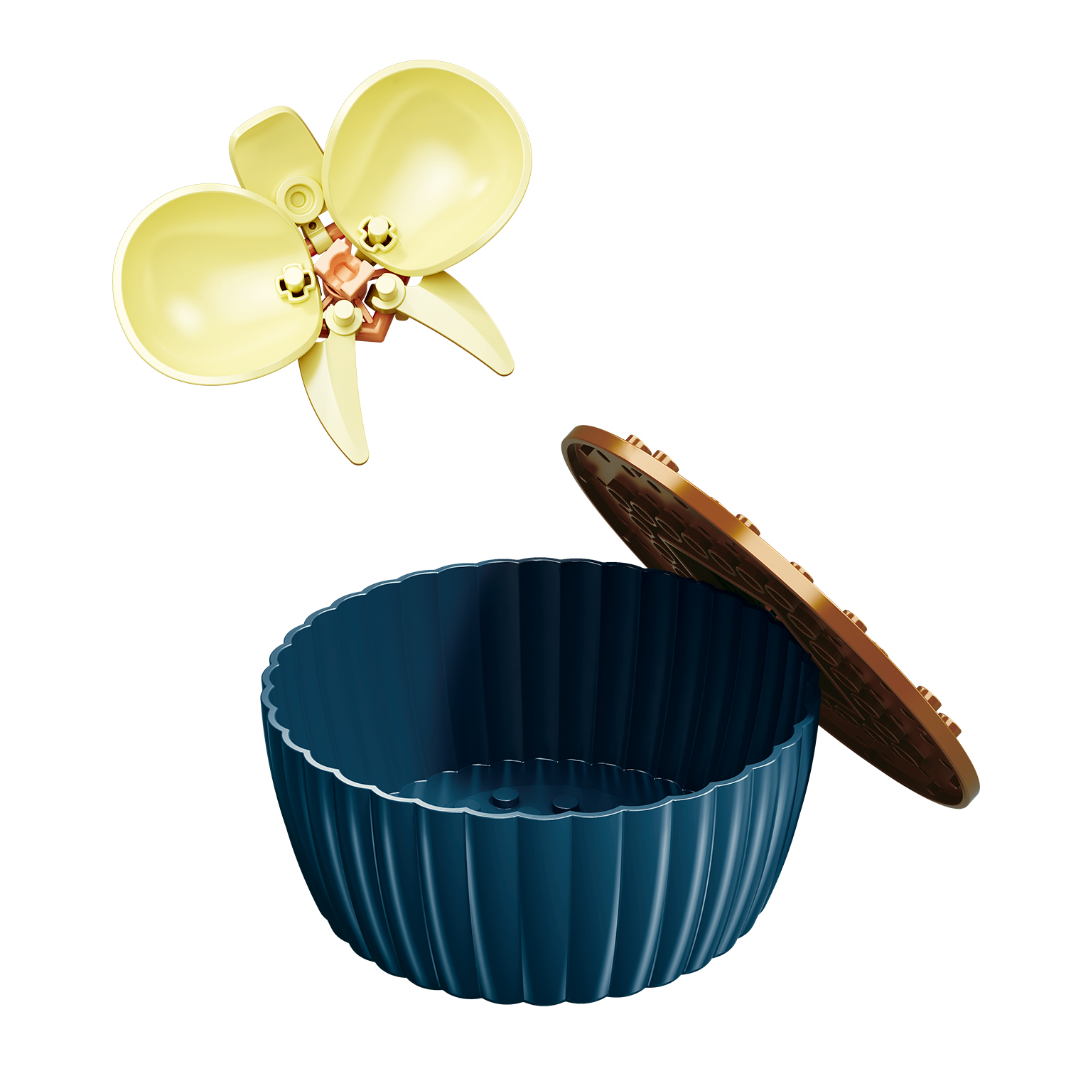 Конструктор SLUBAN Желтая орхидея - фото 4