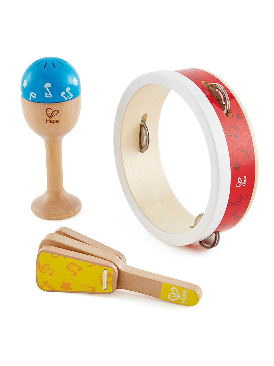 Игрушка музыкальная Hape бубен, маракас - фото 6