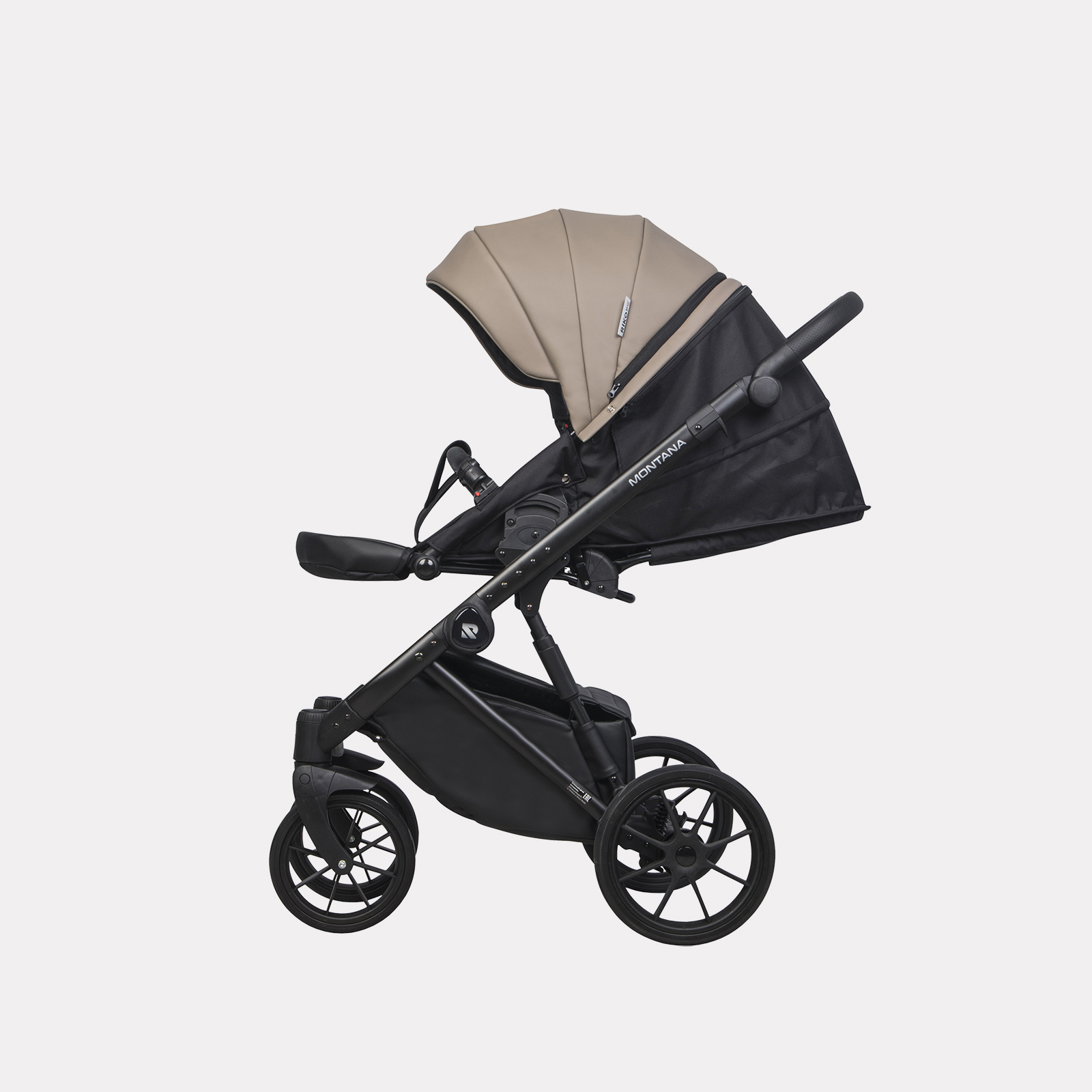 Коляска 3в1 Riko Basic Montana Ecco бежевый - фото 7