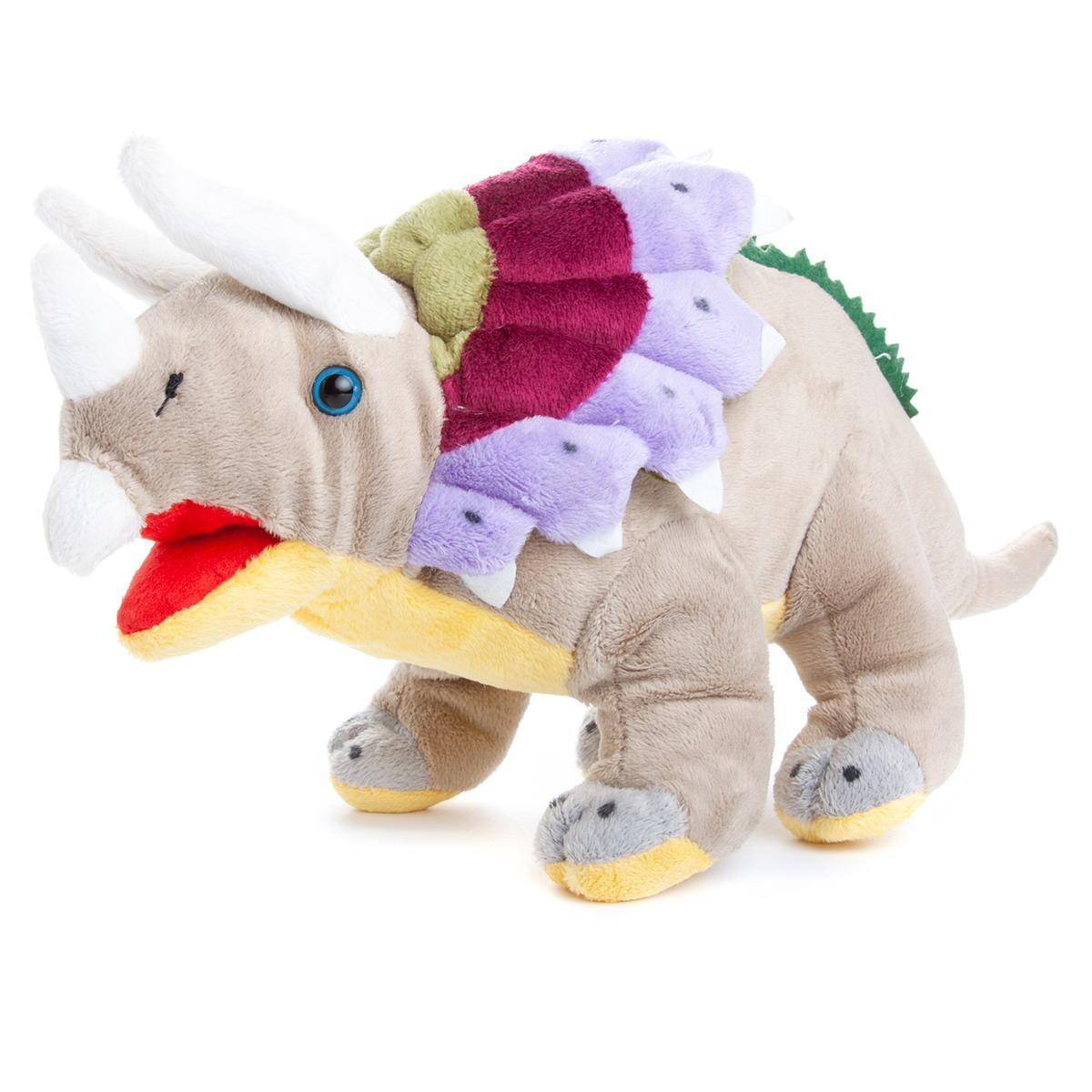 Мягкая игрушка ABTOYS Dino World динозавр Трицераптор 36 см - фото 1