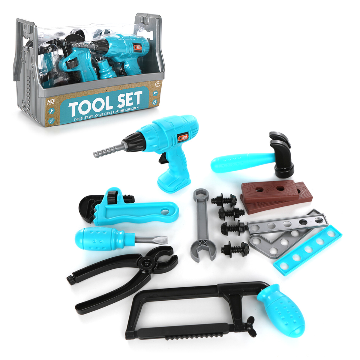 Игрушка Veld Co Мастер (дрель, шуруповерт, инструменты) - фото 1