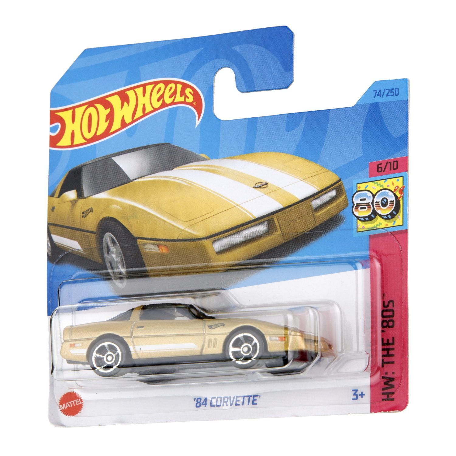 Автомобиль Hot Wheels Chevrolet Corvette 84 60551 - фото 6