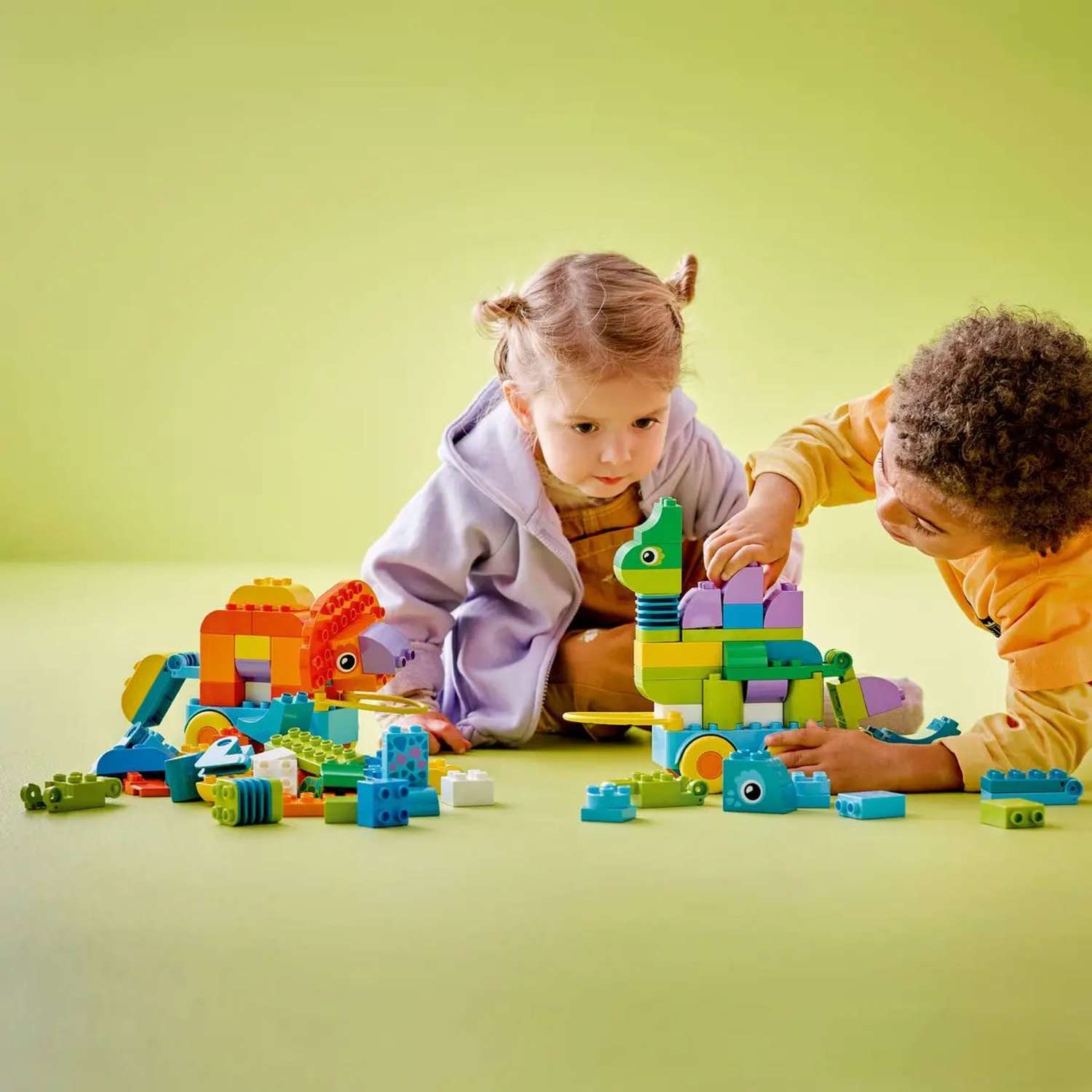 Конструктор LEGO DUPLO 3 в 1 Динозавр на колесах блочный - фото 10