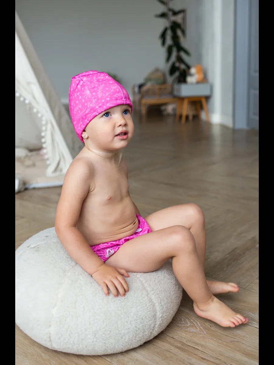 Шапочка для плавания Мамин Я Алые лепестки размер 3-6 лет - фото 13