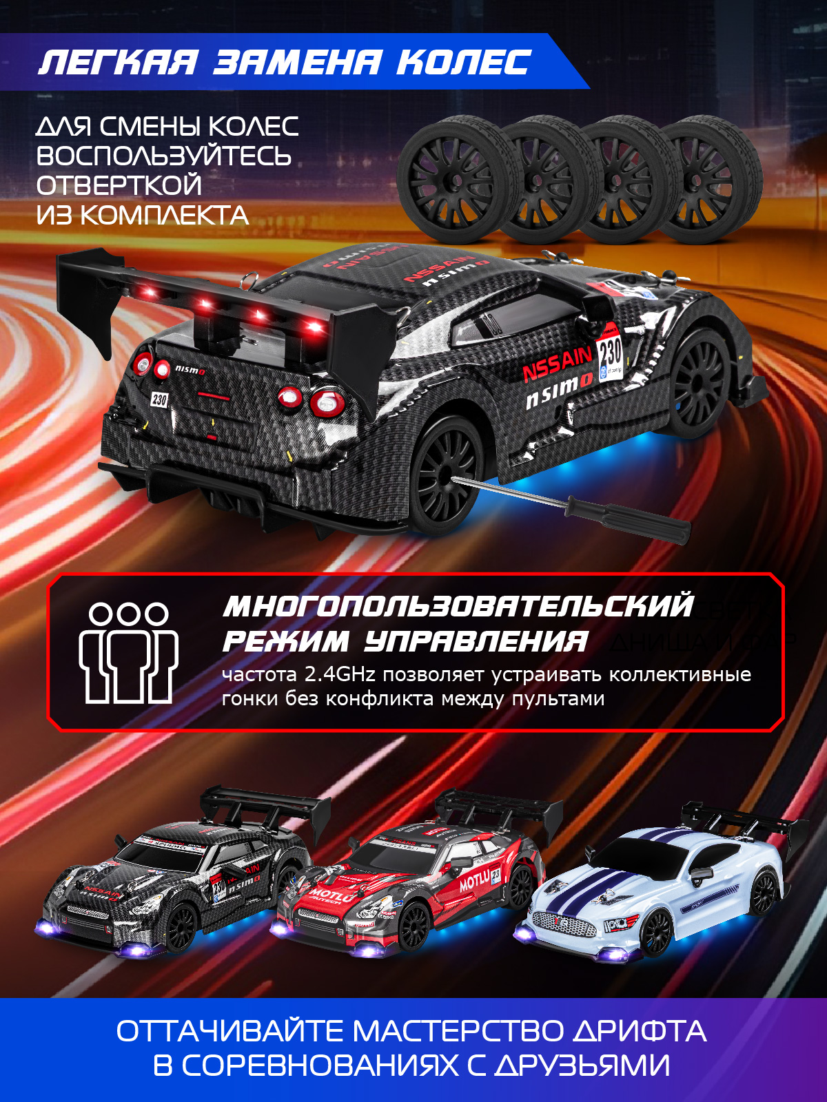 Автомобиль РУ AUTODRIVE 1:24 - фото 3
