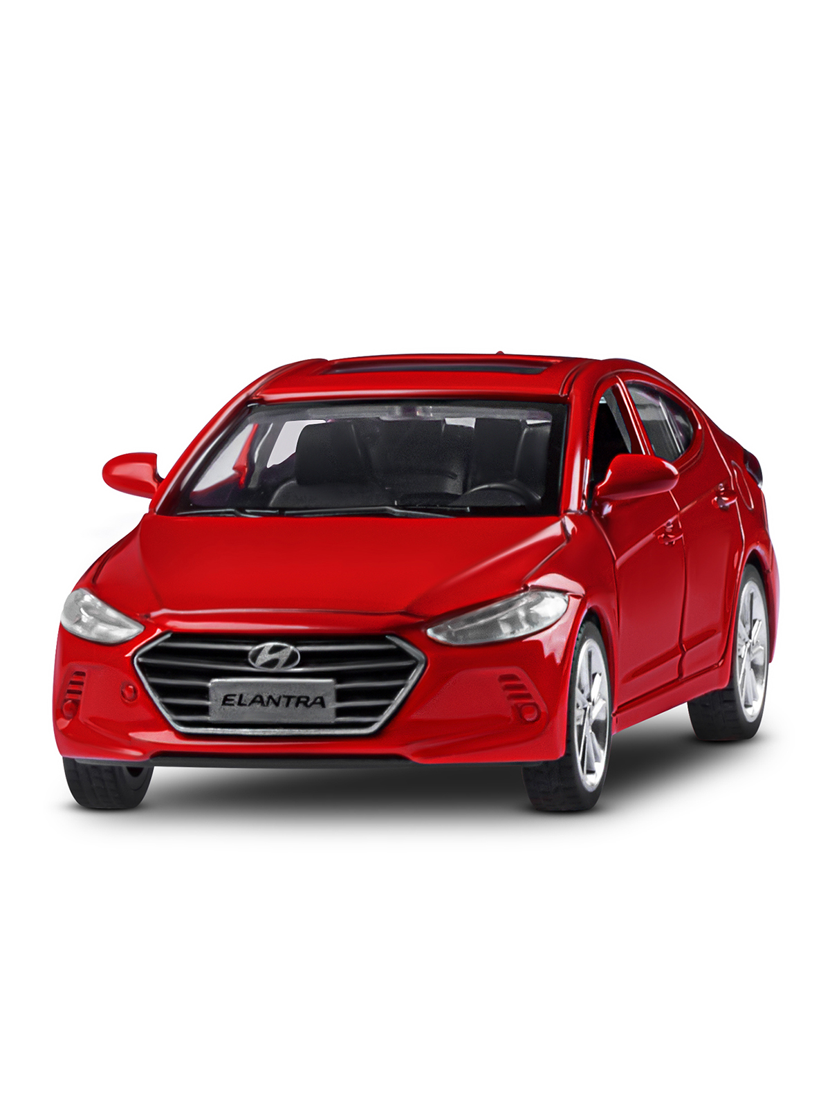 Автомобиль АВТОпанорама Hyundai Elantra 1:40 красный JB1251440 - фото 10