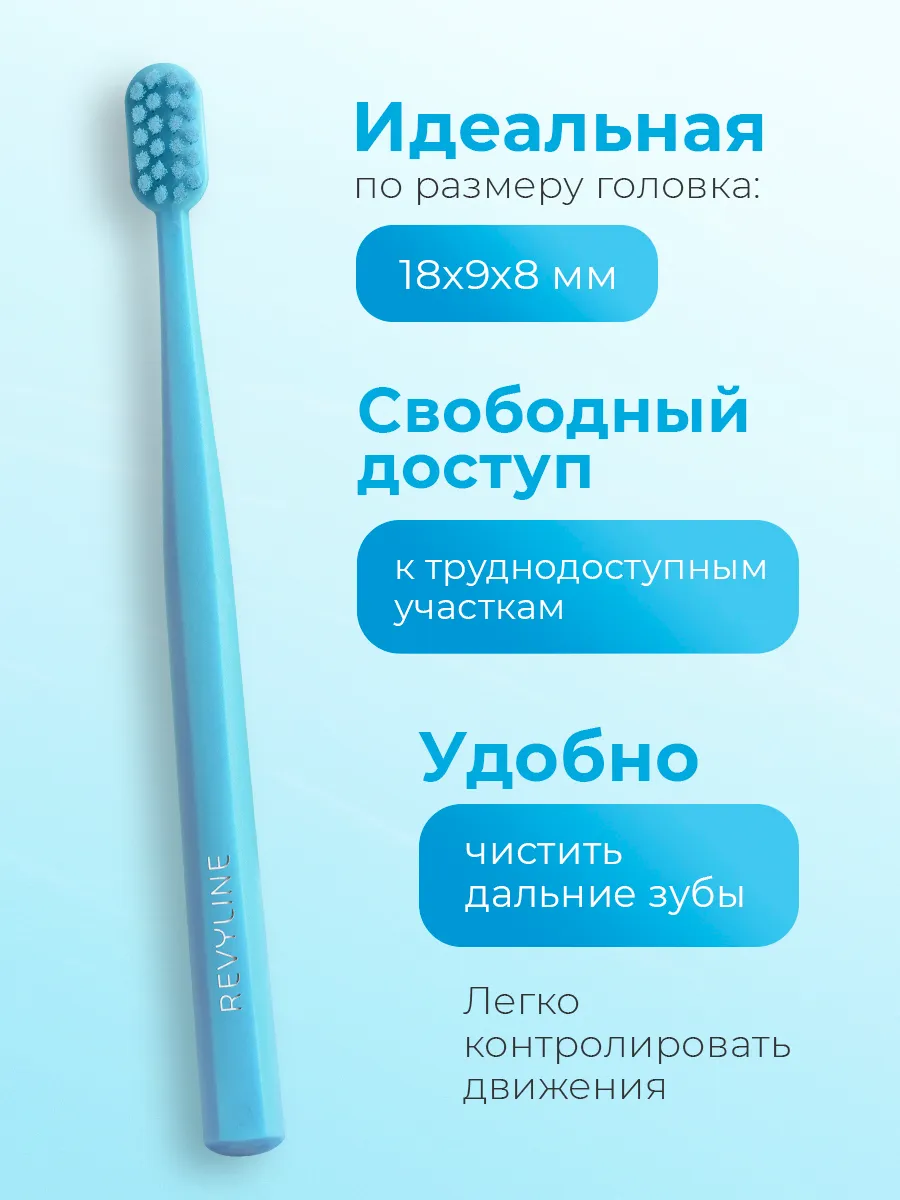 Зубная щетка классическая Revyline от 3 лет - фото 3