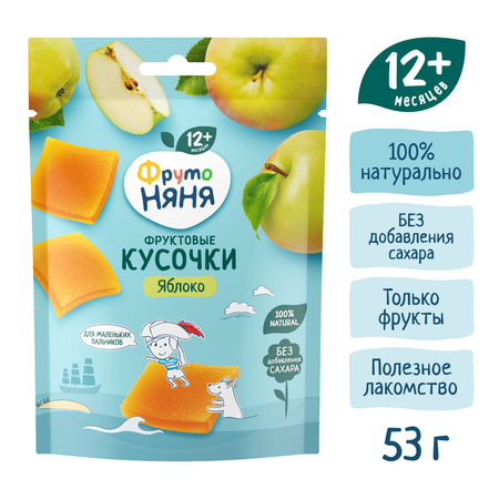 Фруктовые кусочки ФрутоНяня из яблок с 12 мес 53 г