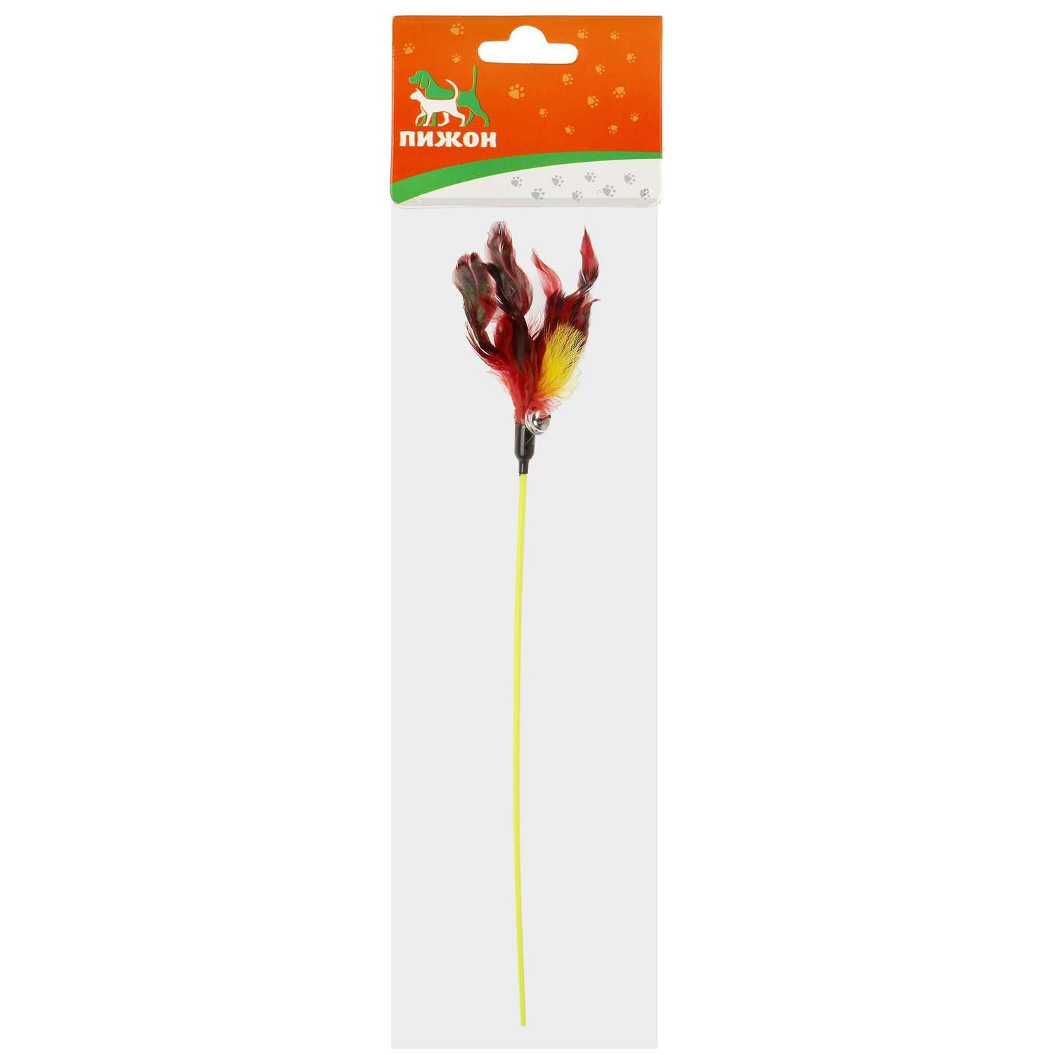 Дразнилка Пижон из перьев с колокольчиком в ассортименте - фото 8