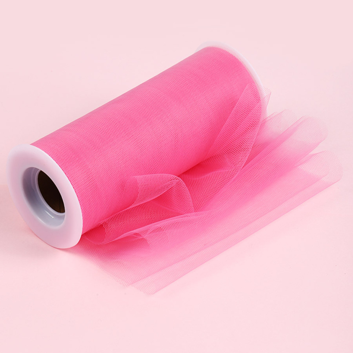 Фатин в шпульках TBY средней жесткости ширина 150 мм уп.22.86м фуксия - фото 1