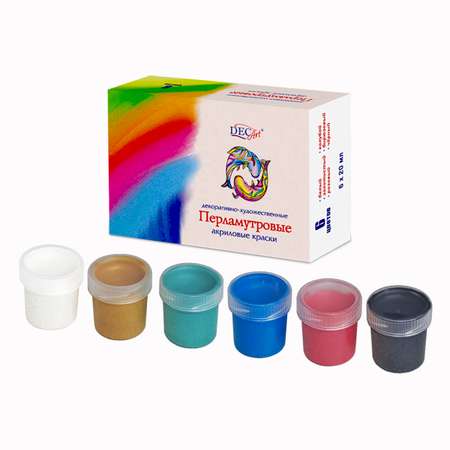 Краски акриловые DecArt 6 цв.