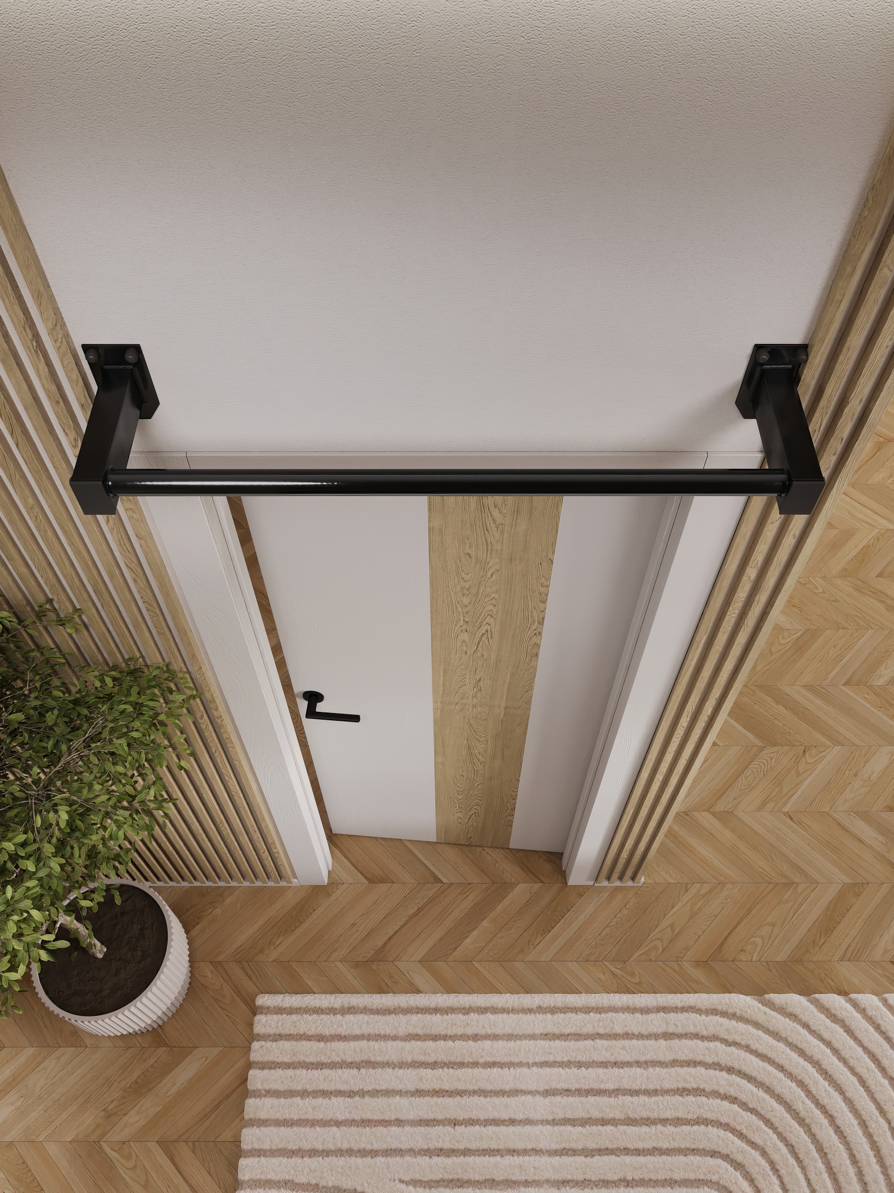 Турник настенный наддверный "Классик"PRO - прорезиненное покрытие - фото 7