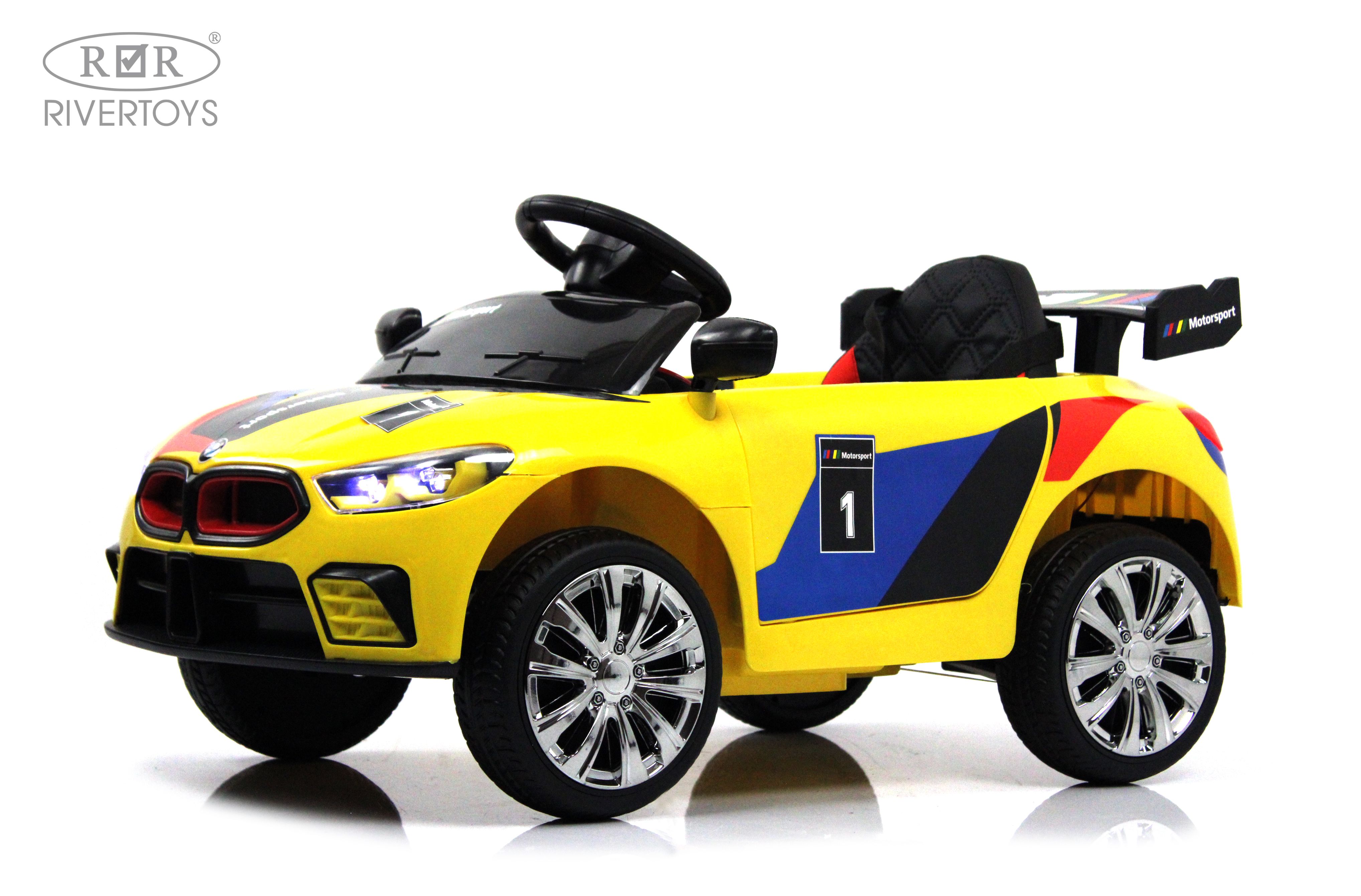 Электромобиль RIVERTOYS F444FF-YELLOW С пультом ДУ - фото 12