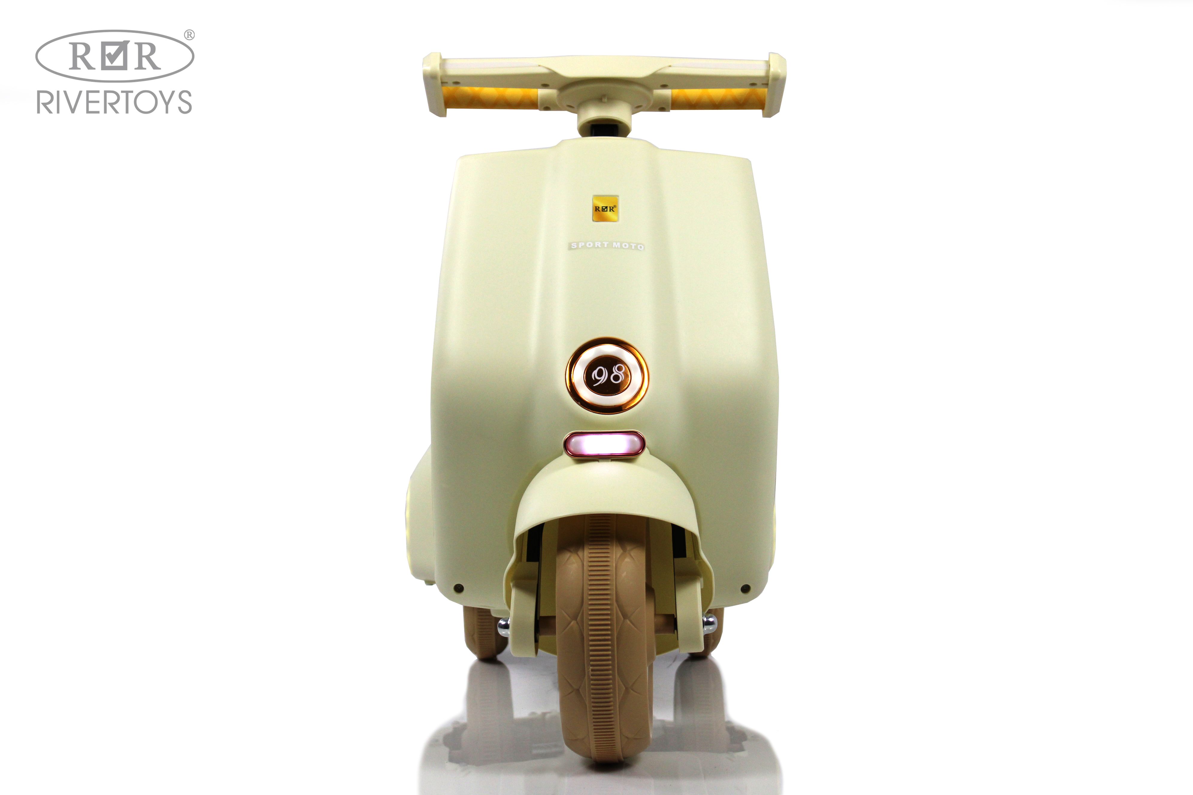 Электромобиль RIVERTOYS K444PX-BEIGE - фото 17