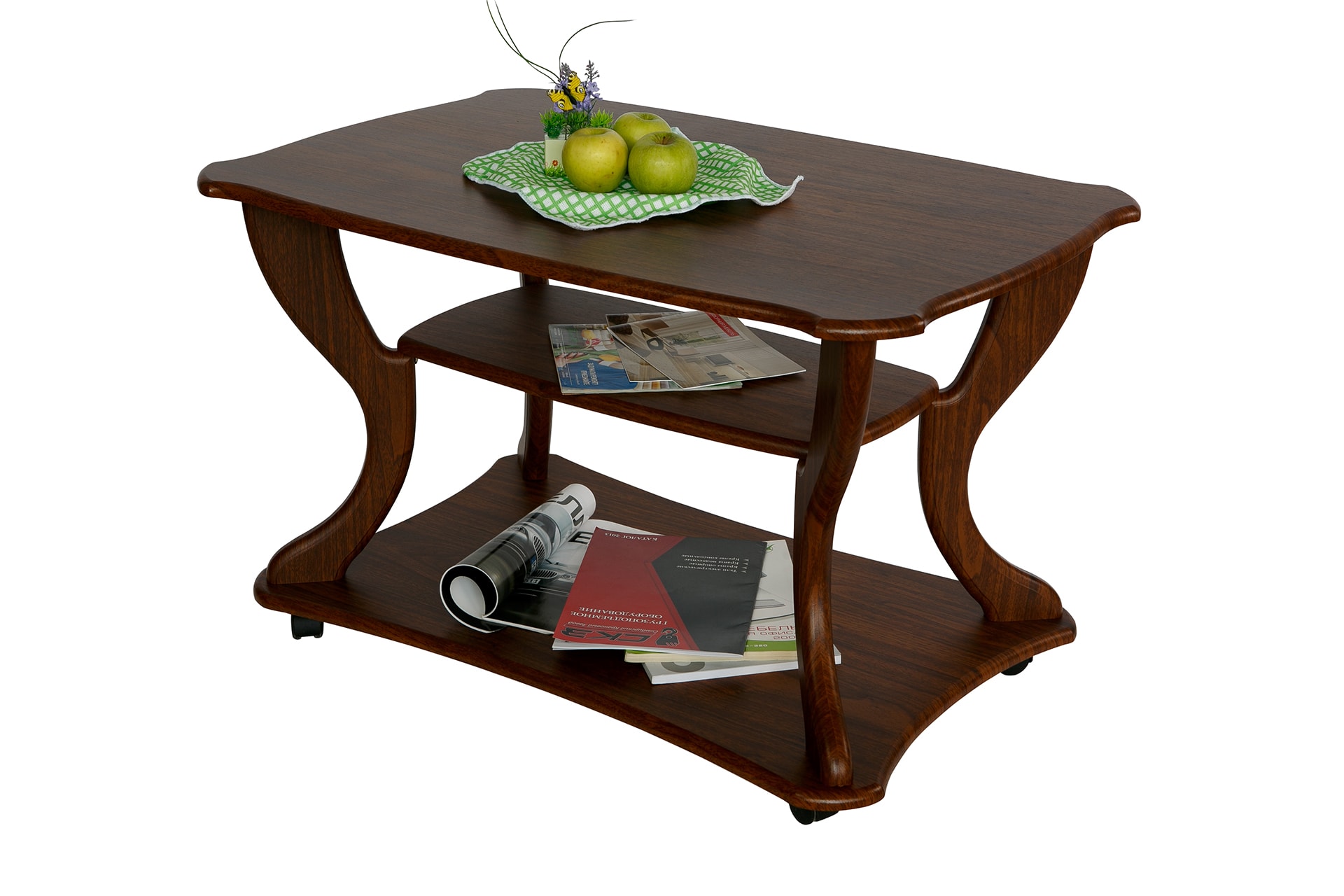 Стол журнальный КАЛИФОРНИЯ МЕБЕЛЬ Маэстро СЖ-02 орех - фото 4