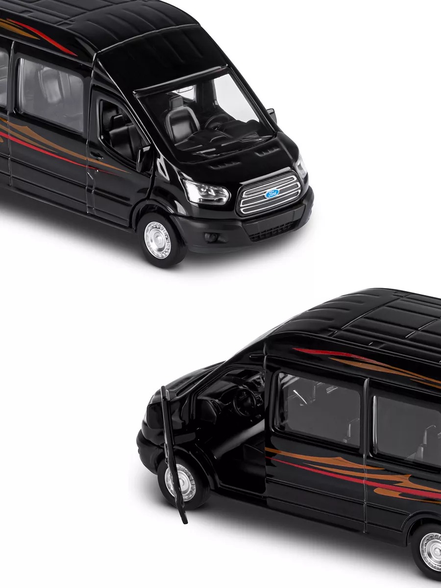 Автомобиль АВТОпанорама Ford Transit 1:52 JB1251779 - фото 12