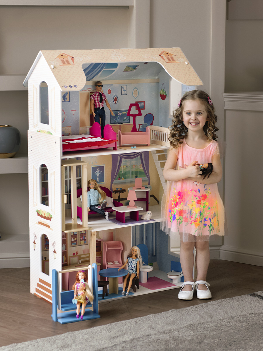 Домик для кукол PAREMO 120 см с мебелью PD315-03 - фото 3