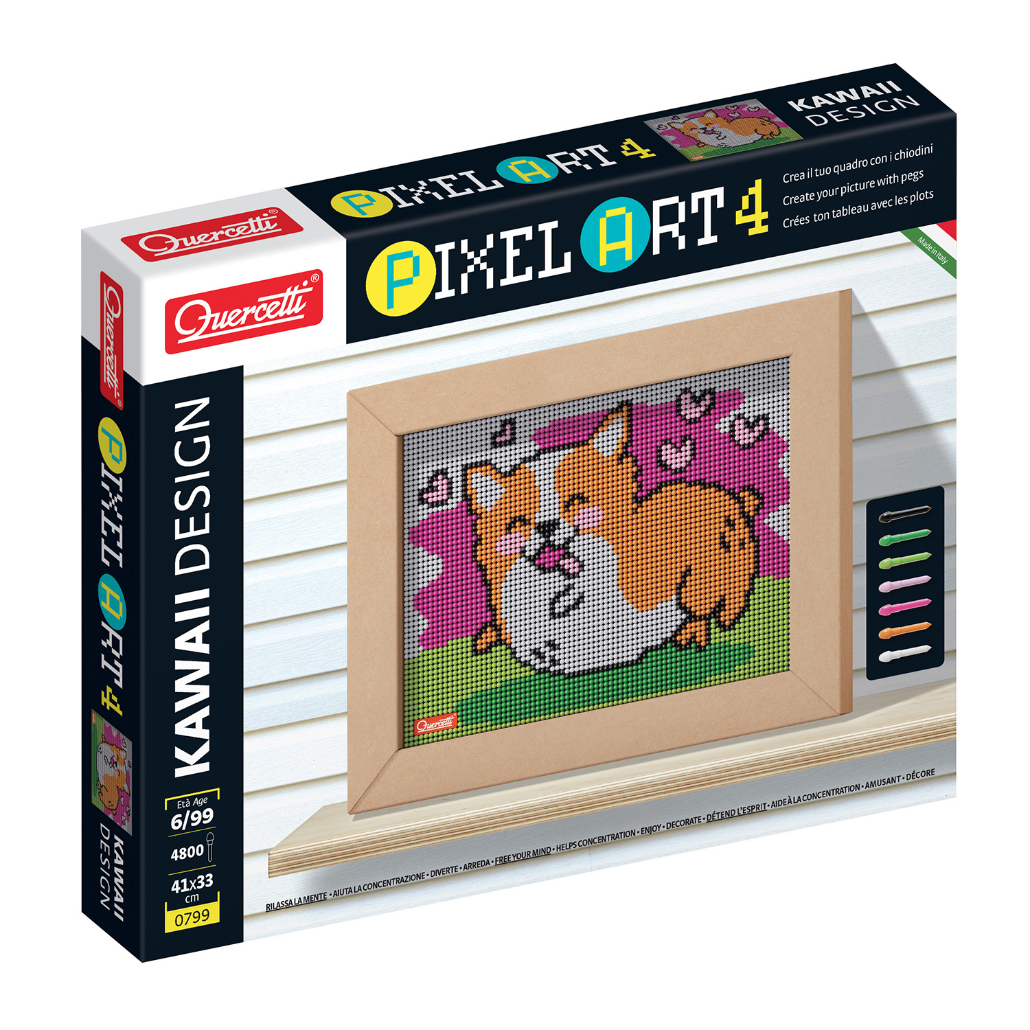 Мозаика QUERCETTI Pixel Art Kawaii Корги - фото 1
