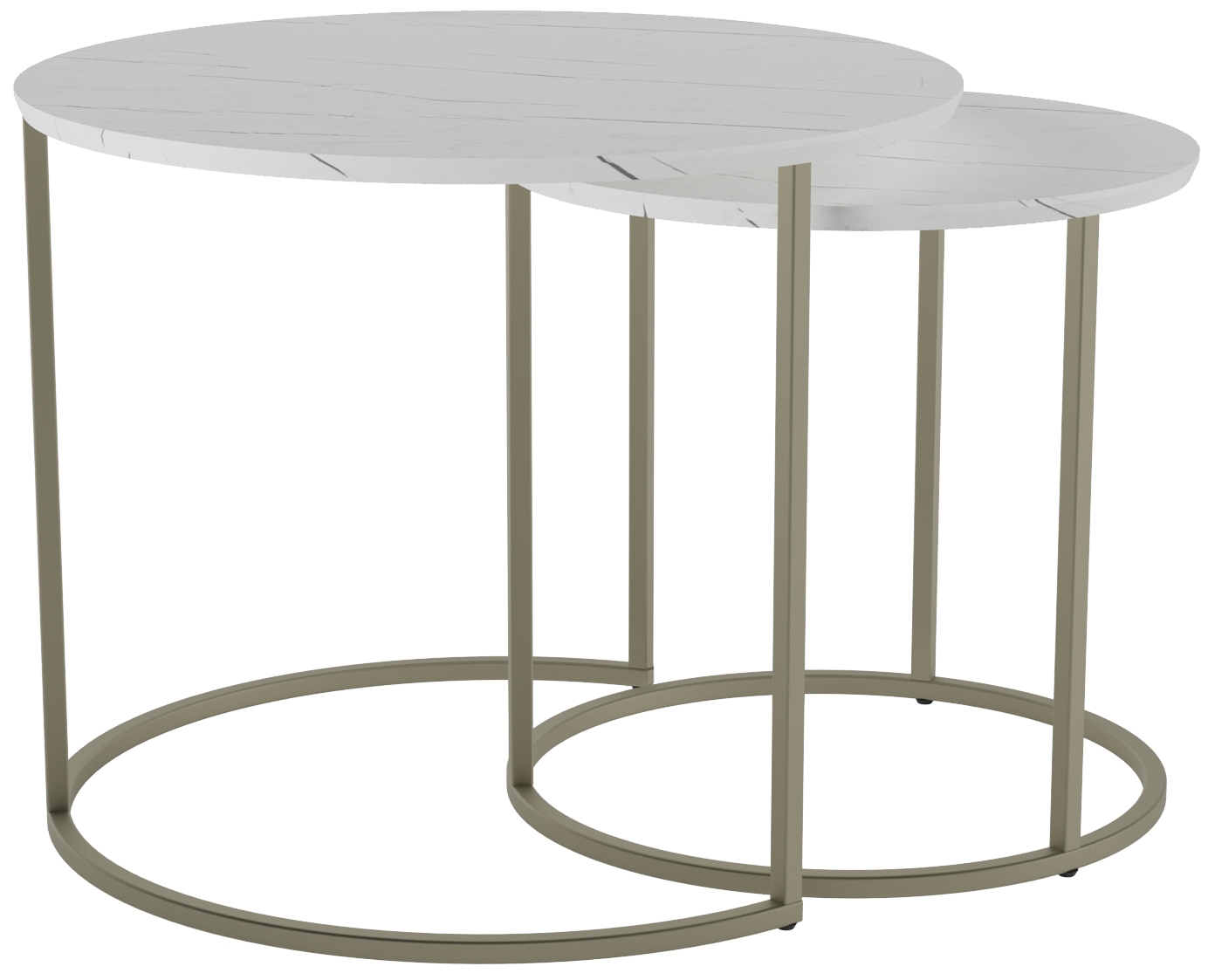 Стол журнальный КАЛИФОРНИЯ МЕБЕЛЬ Лесли Белый мрамор Титан - фото 1