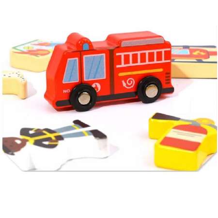 Игровой набор Tooky Toy Чемоданчик Пожарная станция