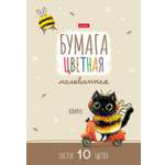 Цветная бумага Hatber 10 лист.