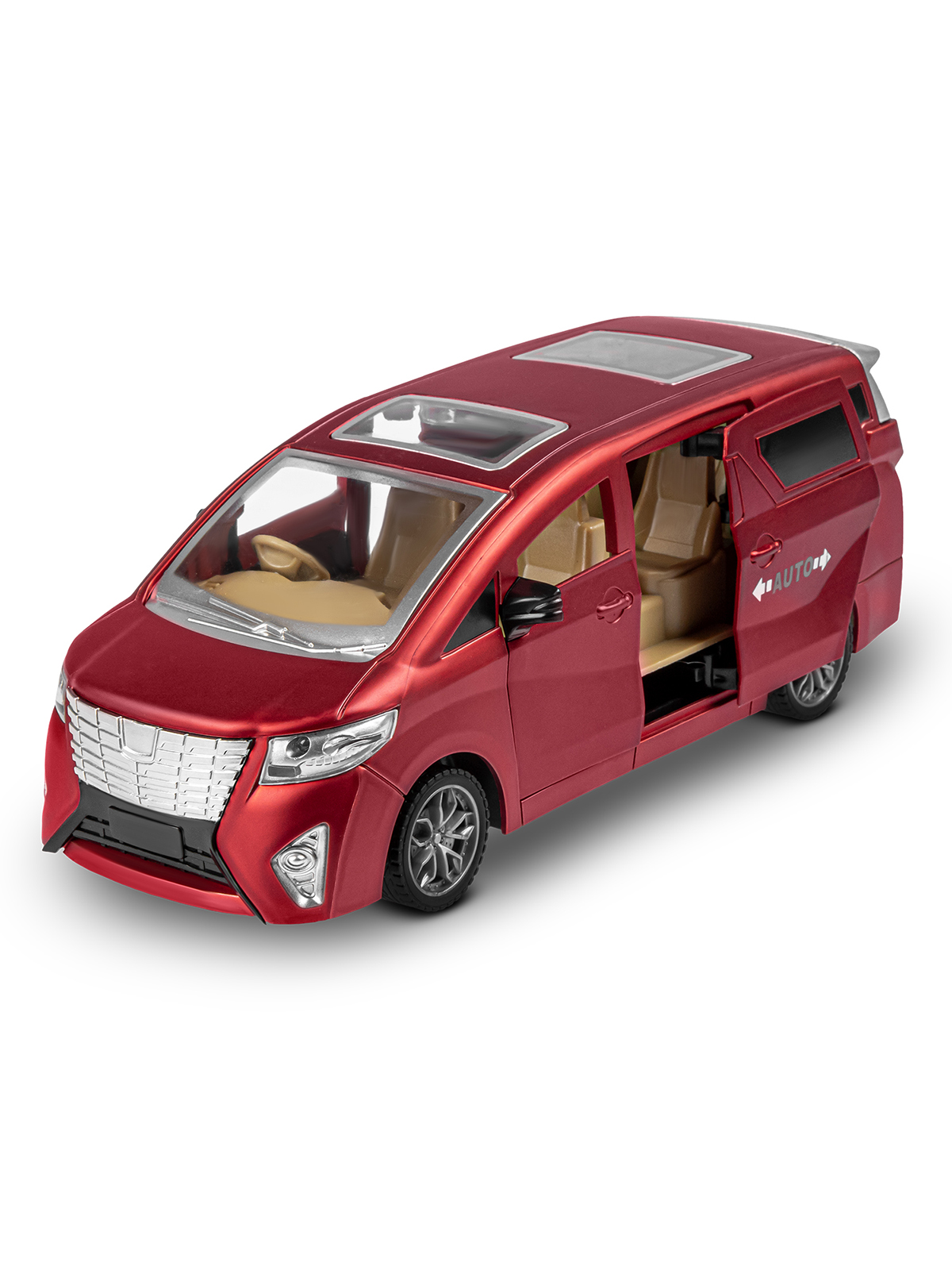 Автобус РУ AUTODRIVE Красный в белой коробке - фото 13