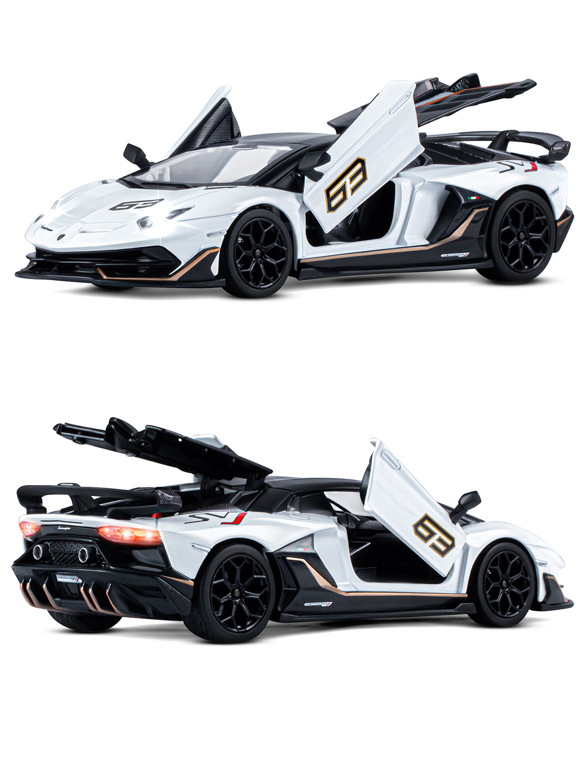 Автомобиль АВТОпанорама Lamborghini Aventador SVJ 1:24 JB1251510 - фото 8