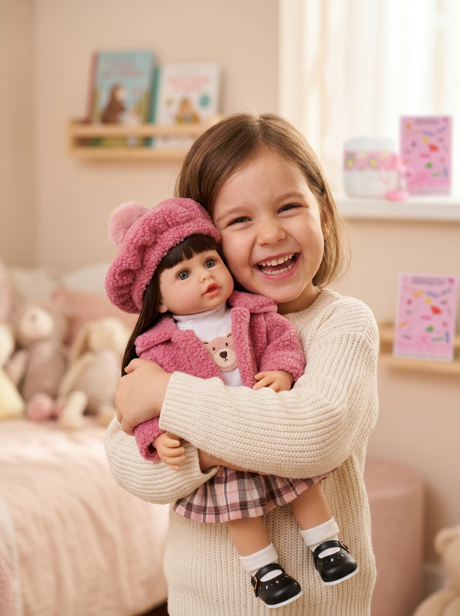 Кукла классическая QA BABY Реборн интерактивная говорящая высота 55 см KD22915А - фото 8