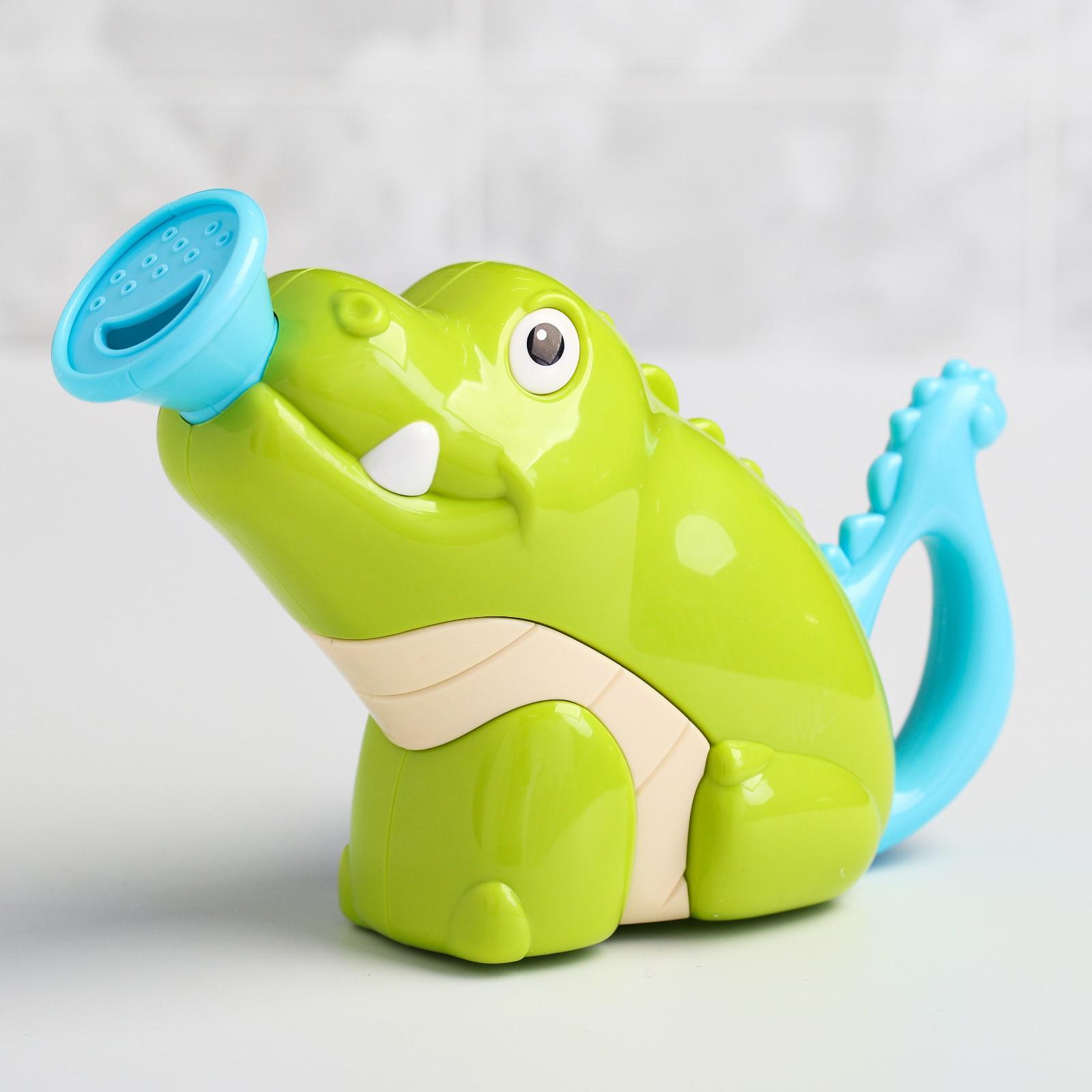 Игрушка Zabiaka лейка для ванны Крокодильчик - фото 2