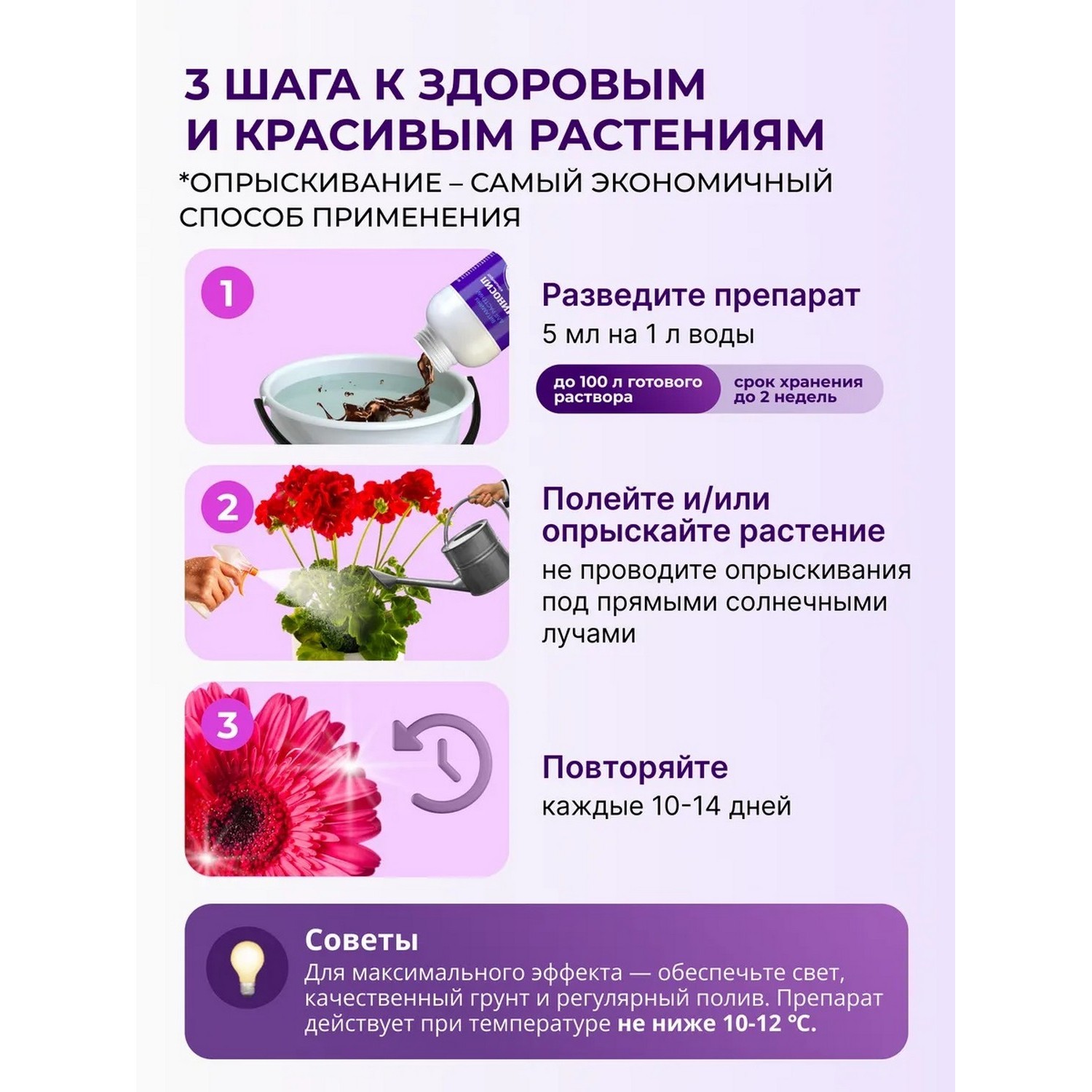 Витамины для комнатных цветов Аминосил концентрат 250 мл - фото 5